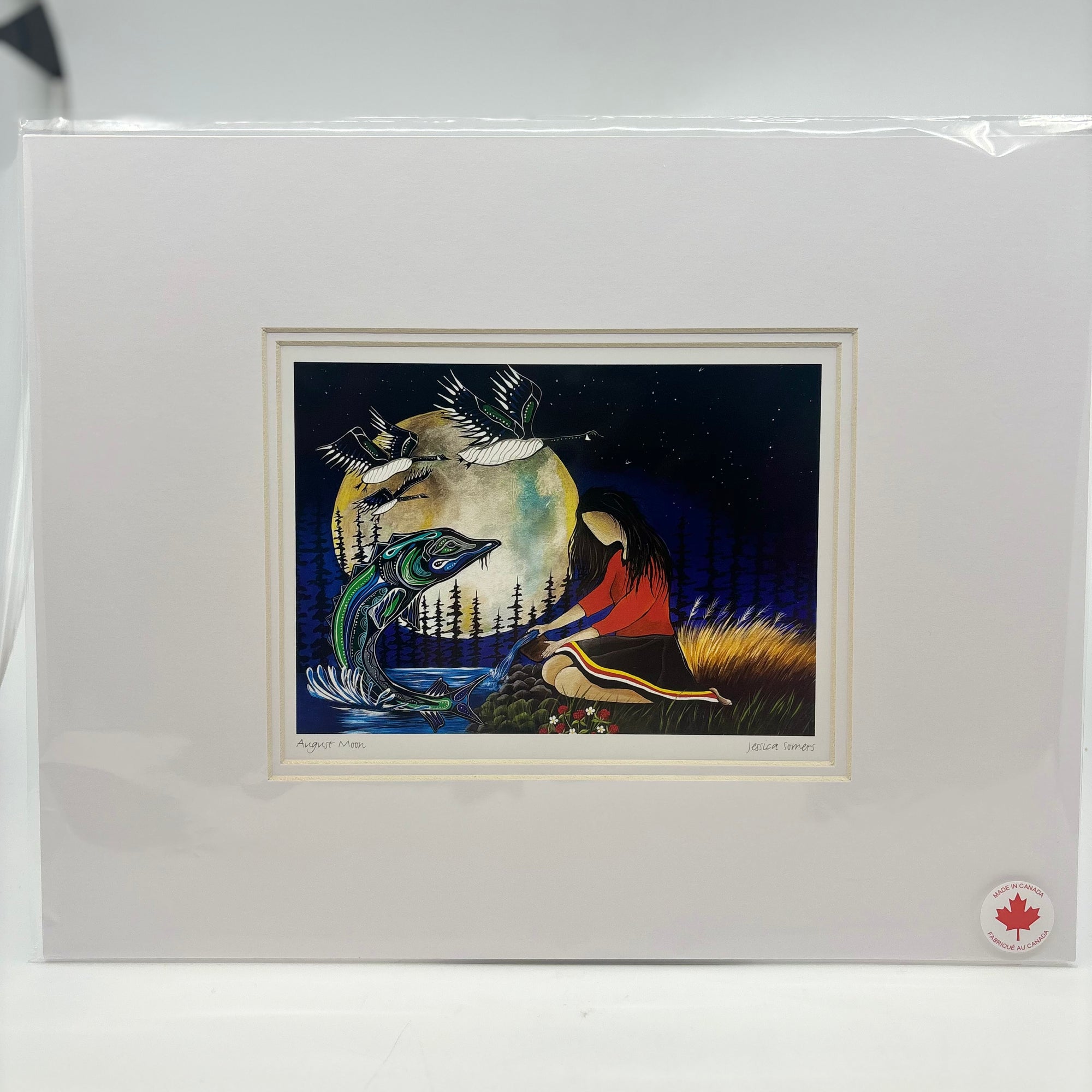 MATTED ART CARDS JESSICA SOMERS - Canadian Art Prints Inc. - Matted Art Card - House of Himwitsa Art Gallery