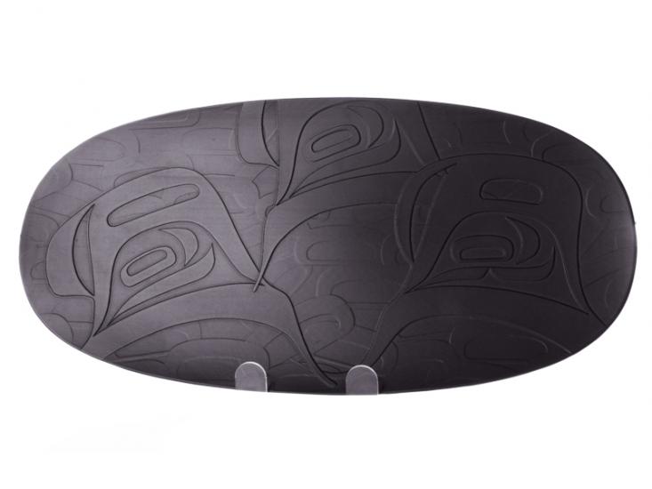 Corrine Hunt Platter Charcoal (large) - Corrine Hunt Platter Charcoal (large) -  - House of Himwitsa Native Art Gallery and Gifts