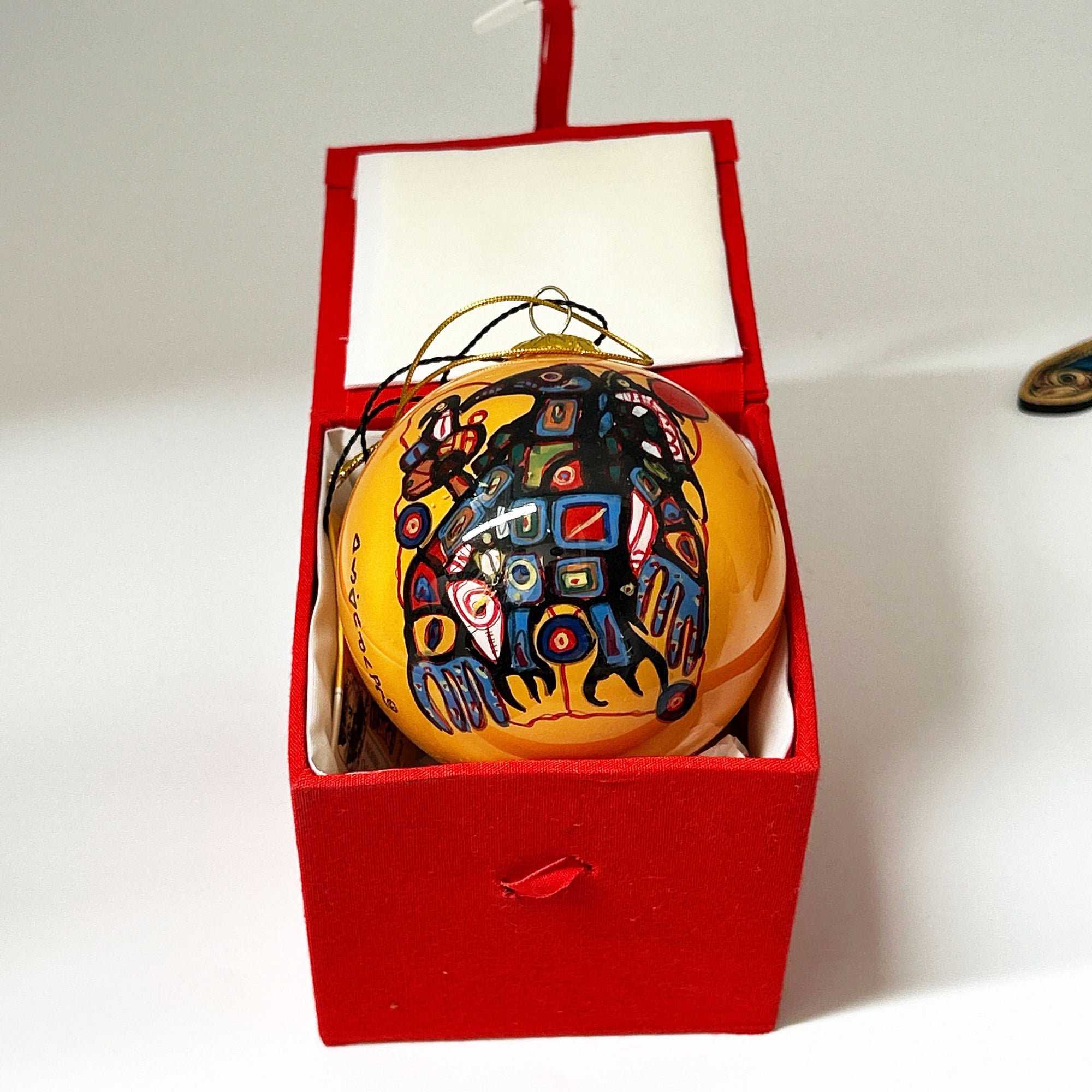 Ornament Norval Morissaeu Man Changes Into Thunderbird 3" Diameter -  - Ornament - House of Himwitsa Art Gallery