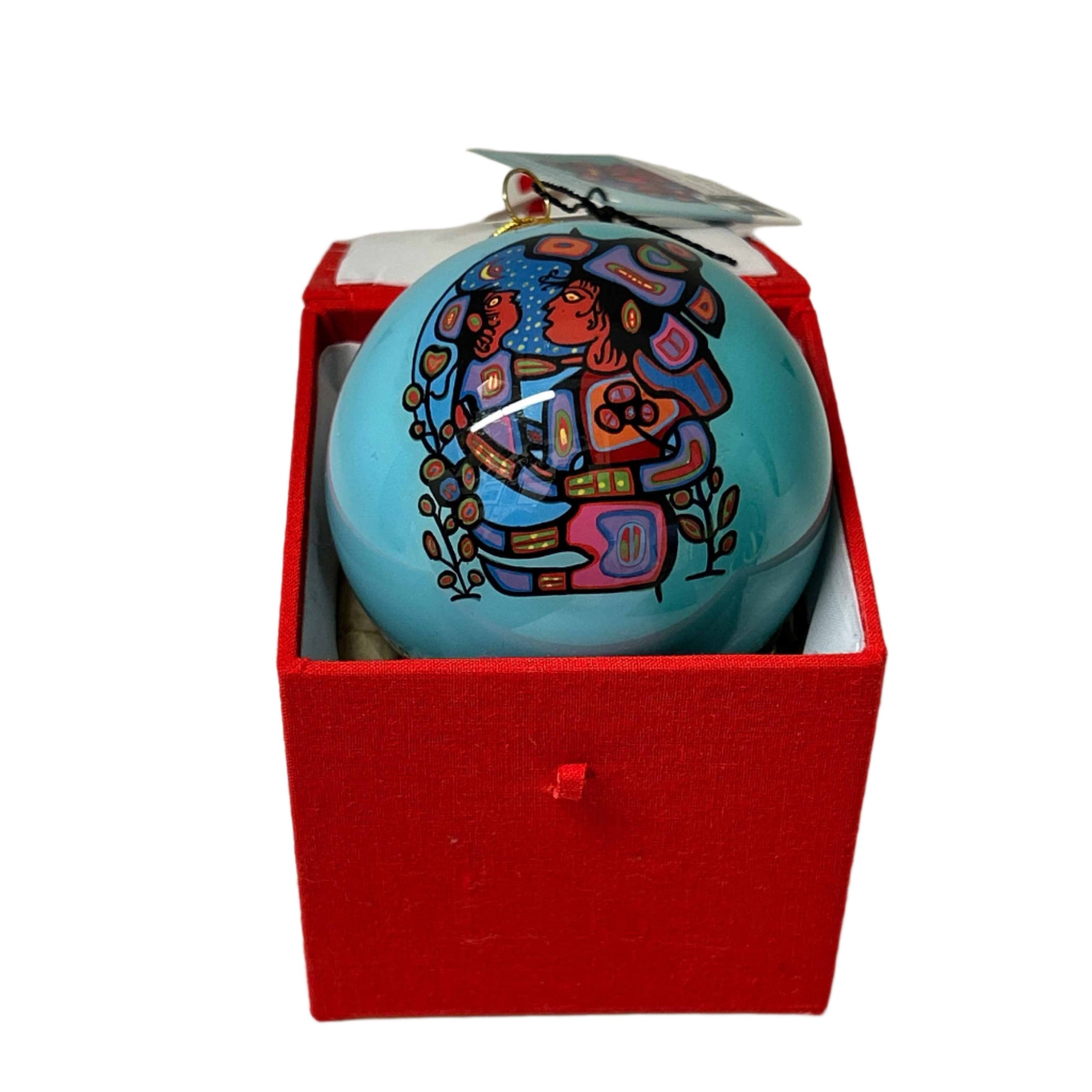 Ornament Norval Morisseau Mother & Child 3" Diameter -  - Ornament - House of Himwitsa Art Gallery