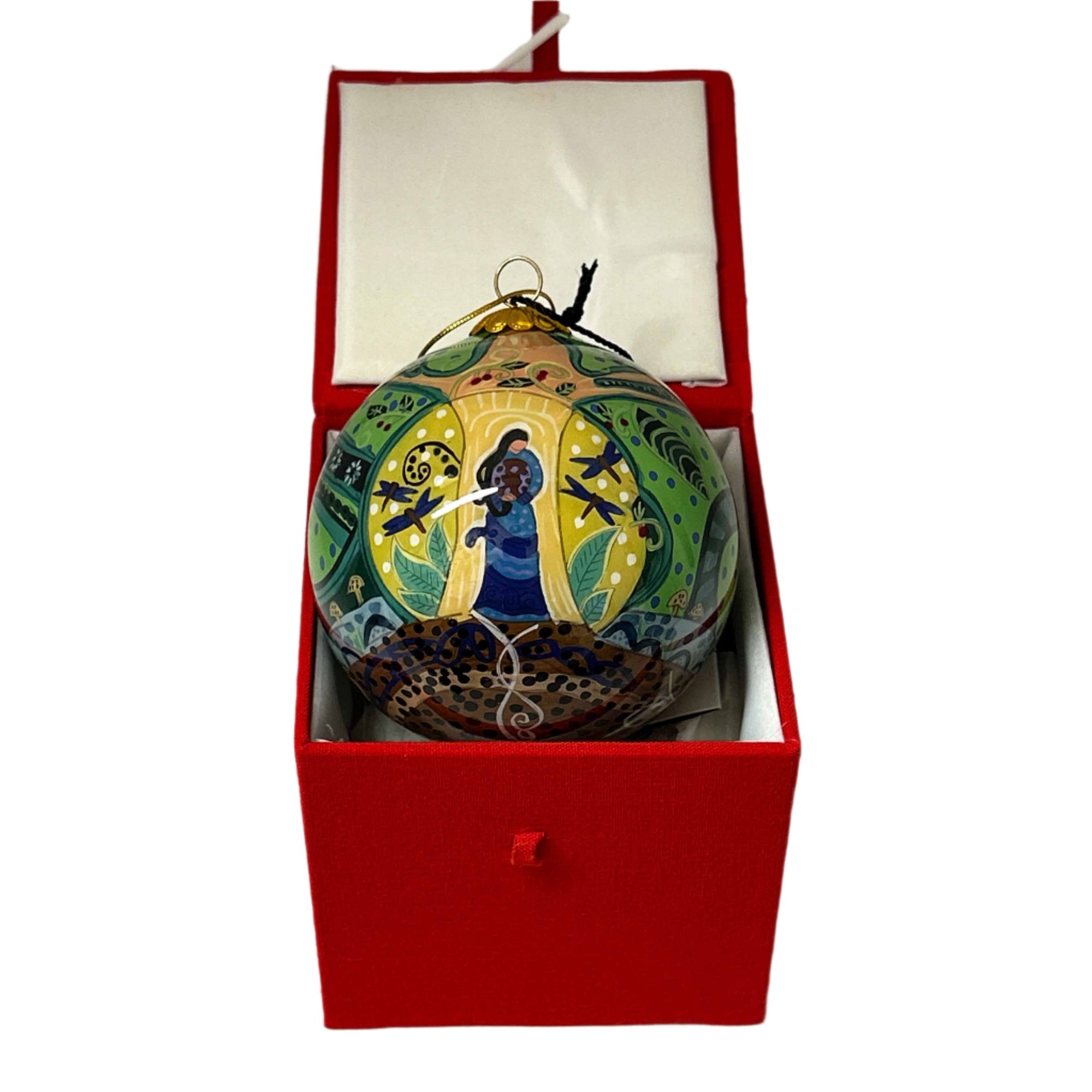 Ornament Leah Dorion Strong Earth Woman 3" Diameter -  - Ornament - House of Himwitsa Art Gallery