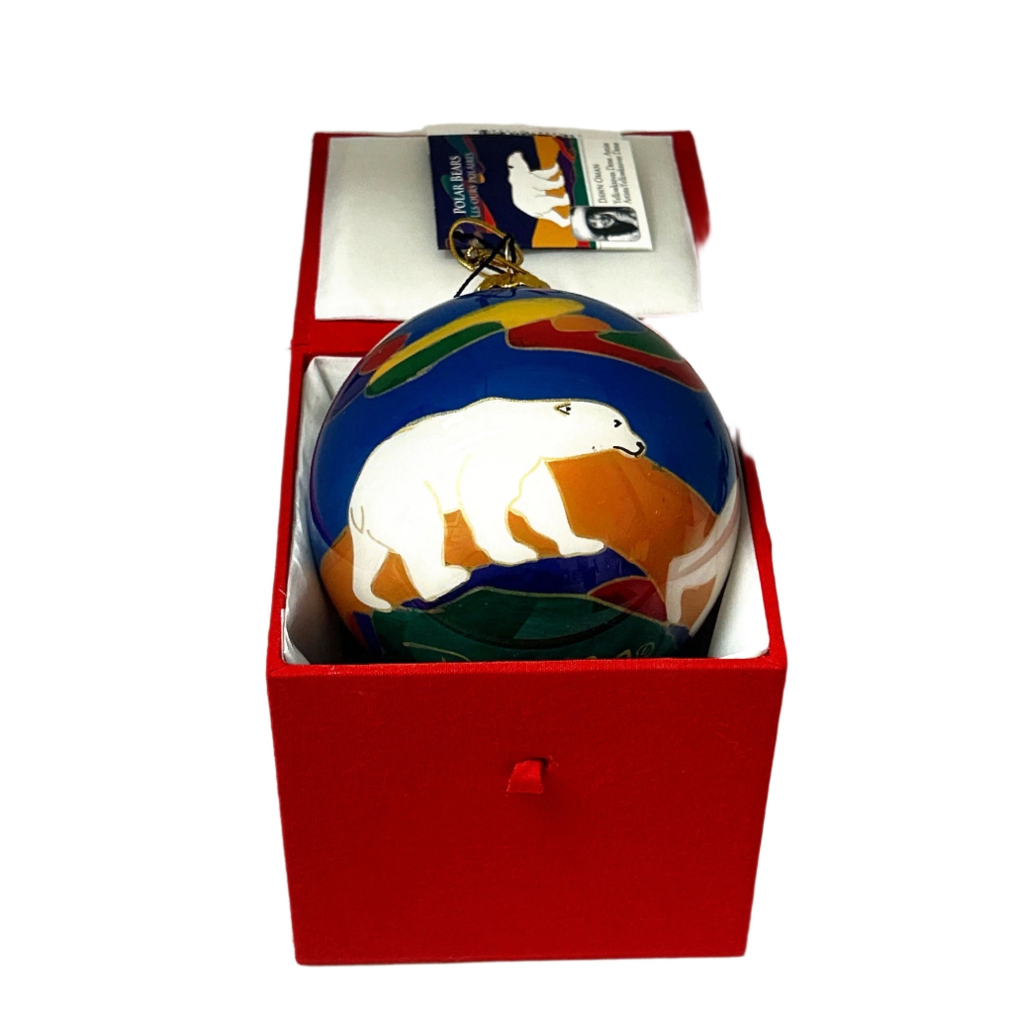 Ornament Dawn Oman Polar Bear 3.5" -  - Ornament - House of Himwitsa Art Gallery