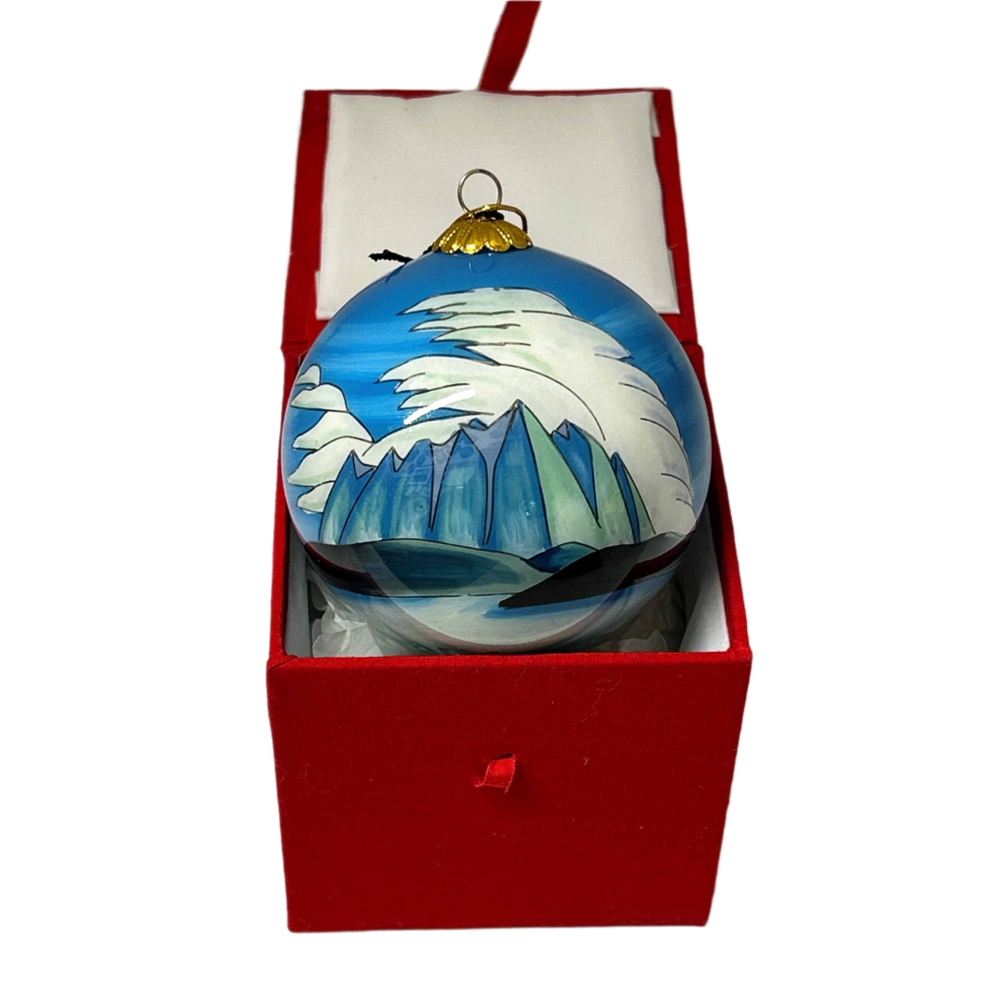 Ornament Lawren Harris Lake & Mountains 3" Diameter -  - Ornament - House of Himwitsa Art Gallery