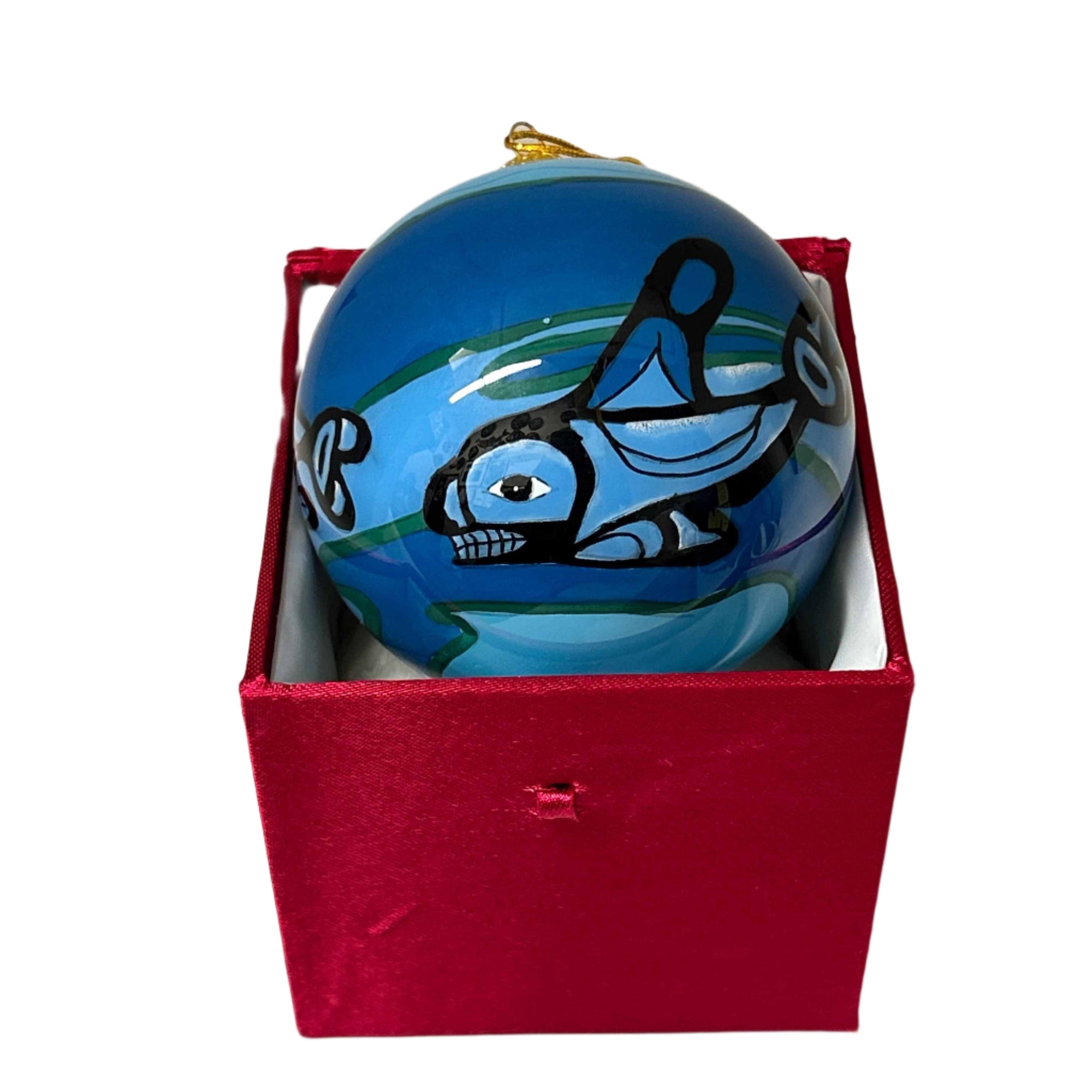 Ornament Bill Helin Whale 3.5" Diameter -  - Ornament - House of Himwitsa Art Gallery