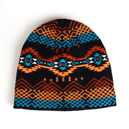 Toque Knitted Beanie Edge - BLACK / 100% ACRYLIC - 0173-ASST BLK - House of Himwitsa Native Art Gallery and Gifts