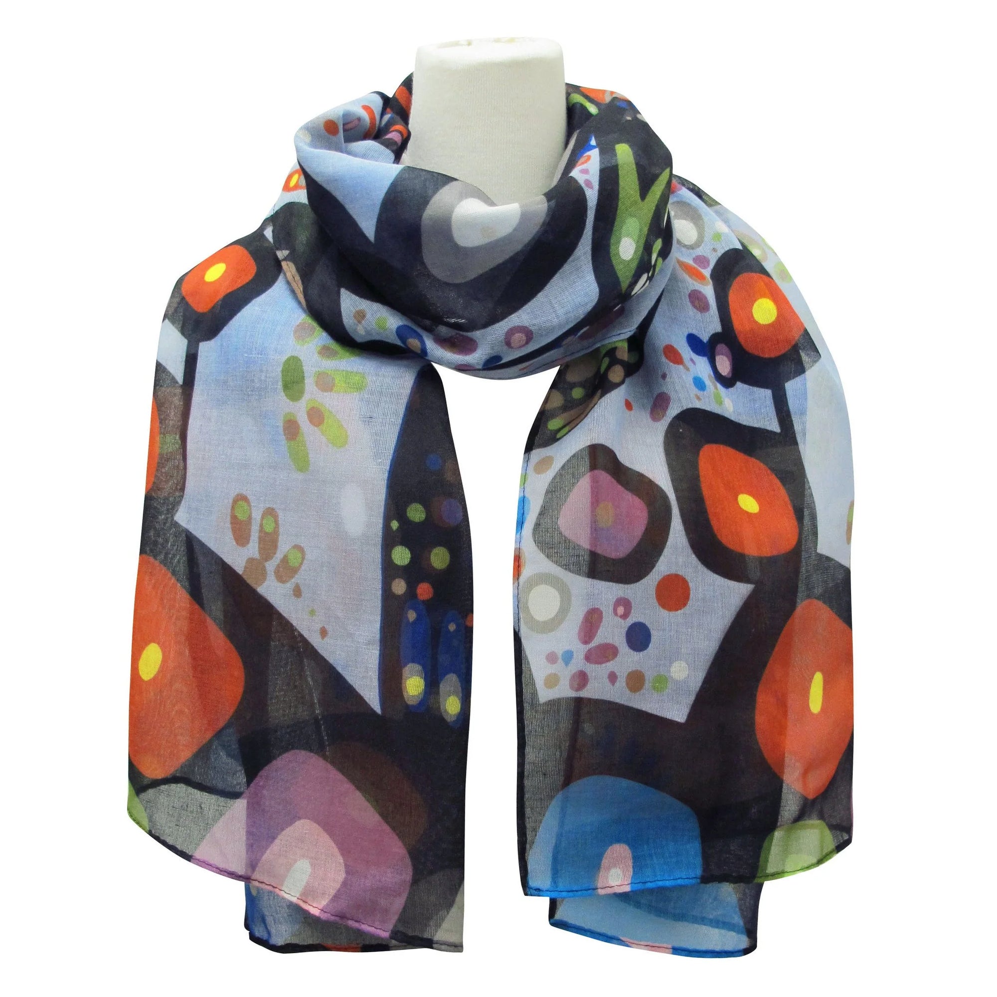 *Scarf John Rombough The Bear - *Scarf John Rombough The Bear -  - House of Himwitsa Native Art Gallery and Gifts
