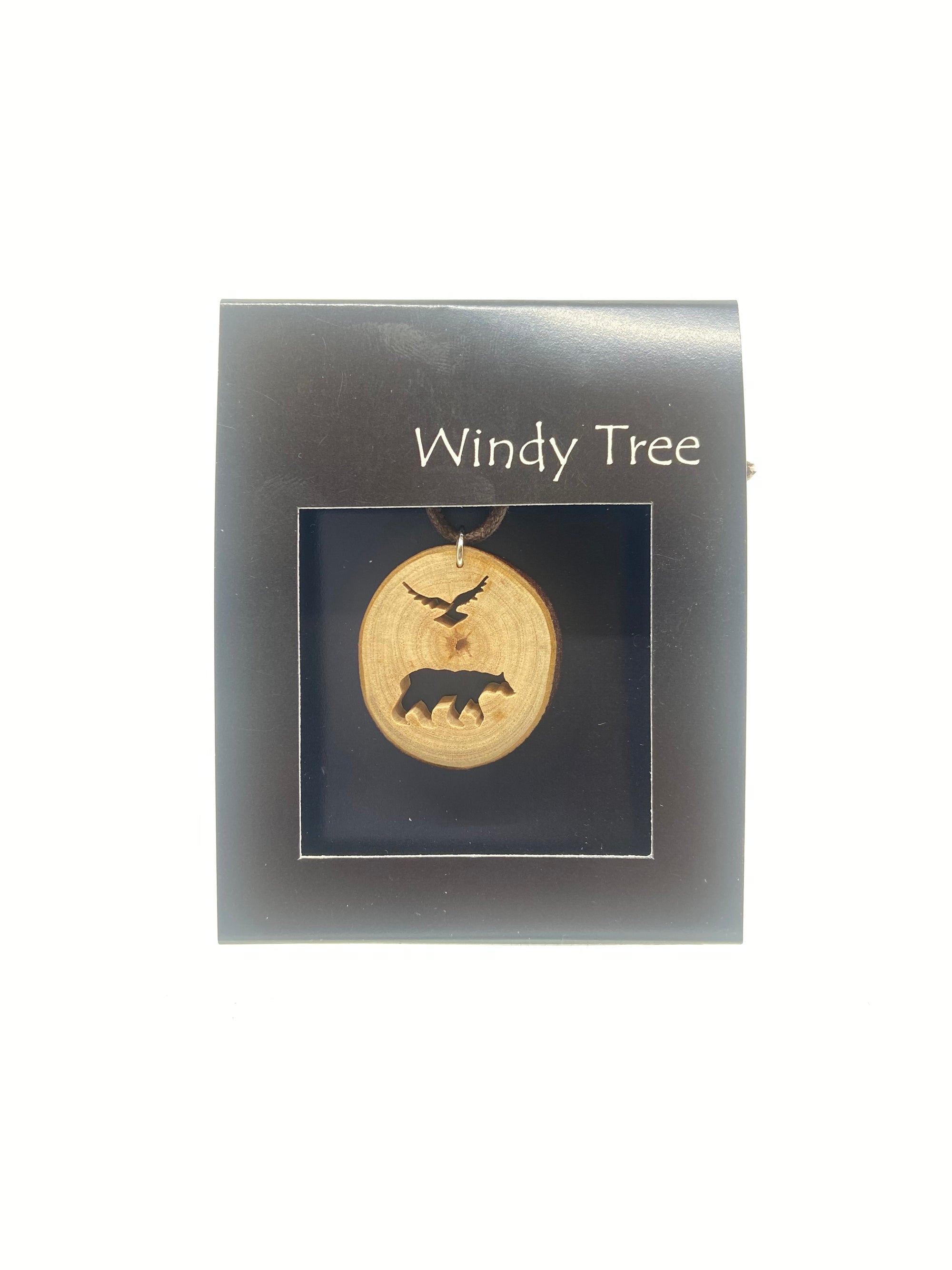 Windy Tree Pendants - Eagle & Bear - RWF2023 - House of Himwitsa Native Art Gallery and Gifts
