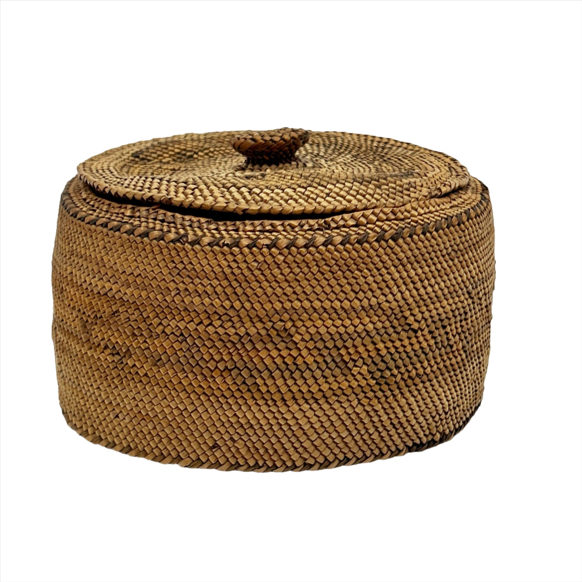 Woven Basket Artist Unknown Circa 1920's - House Of Himwitsa - Basketry - House of Himwitsa Art Gallery