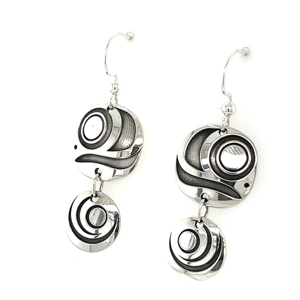 Grant Pauls Sterling Silver Earrings Salmon Eggs -  -  - House of Himwitsa Art Gallery