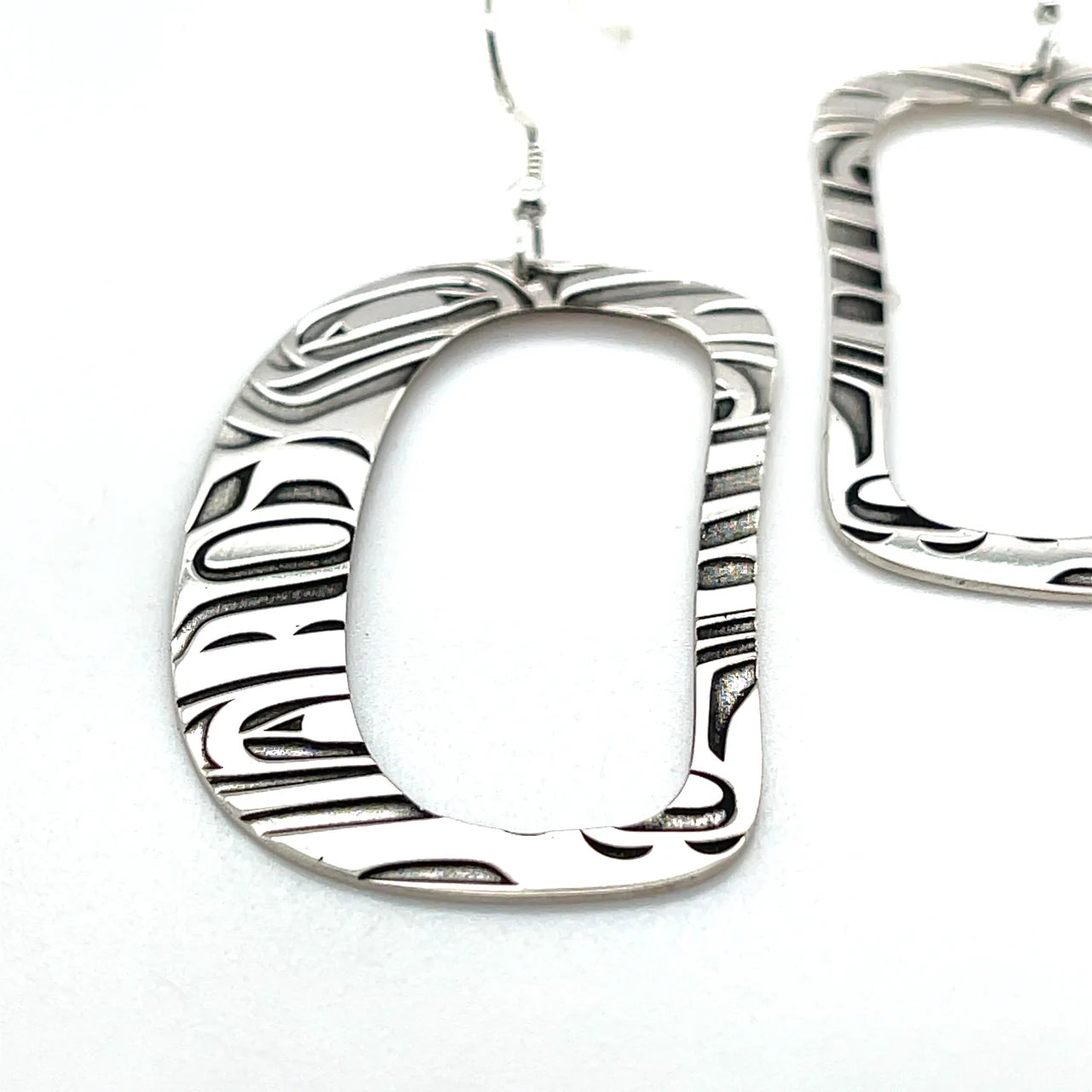 Grant Pauls Sterling Silver Earrings Ovoid -  -  - House of Himwitsa Art Gallery