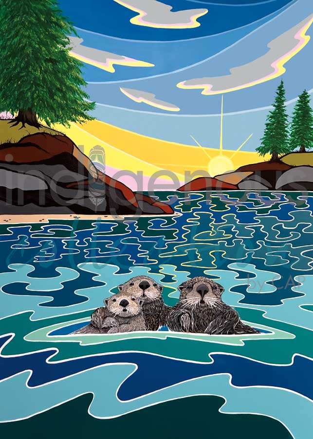 Matted Art Card Shelley Davies Melts My Heart -  - Matted Art Card - House of Himwitsa Art Gallery