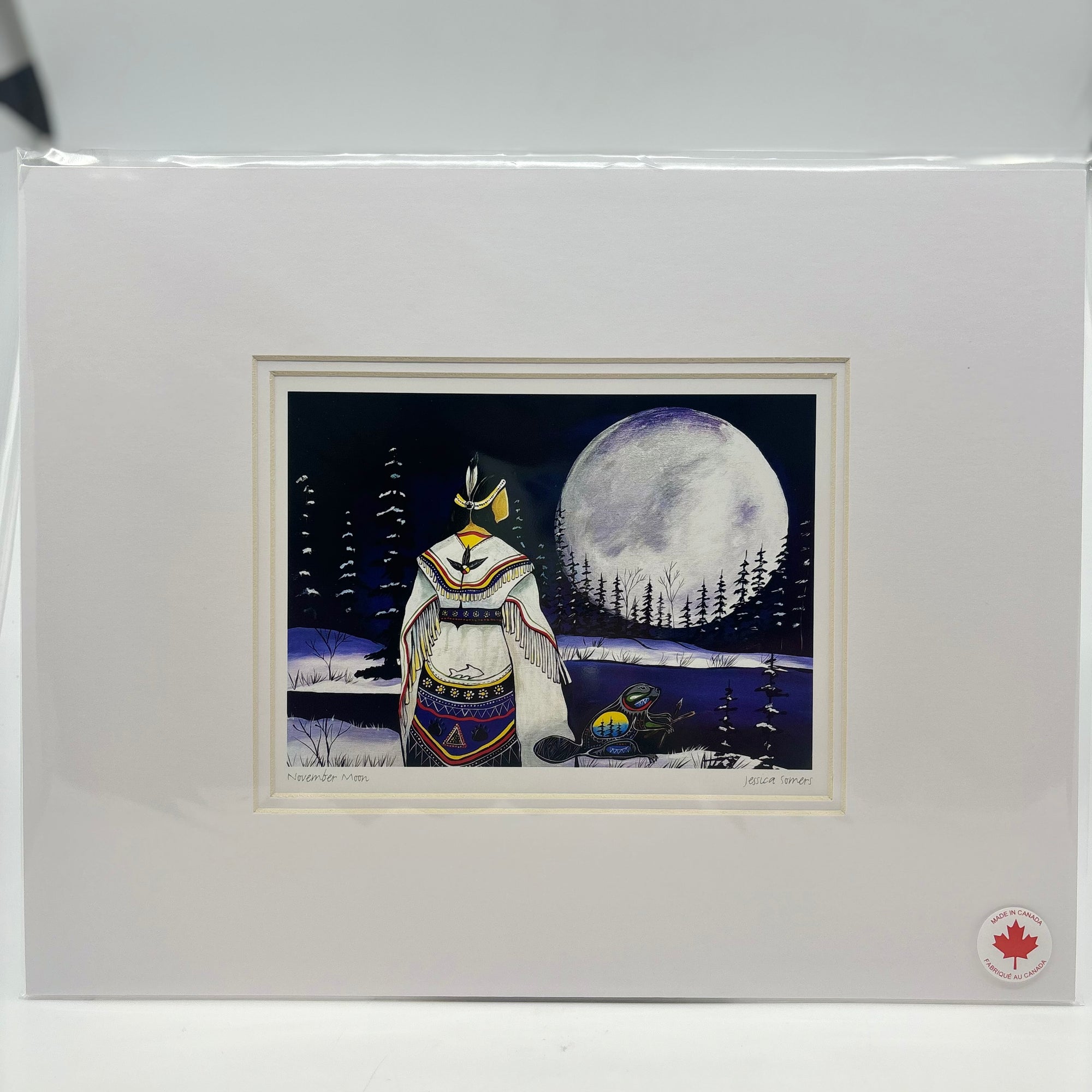 MATTED ART CARDS JESSICA SOMERS - Canadian Art Prints Inc. - Matted Art Card - House of Himwitsa Art Gallery