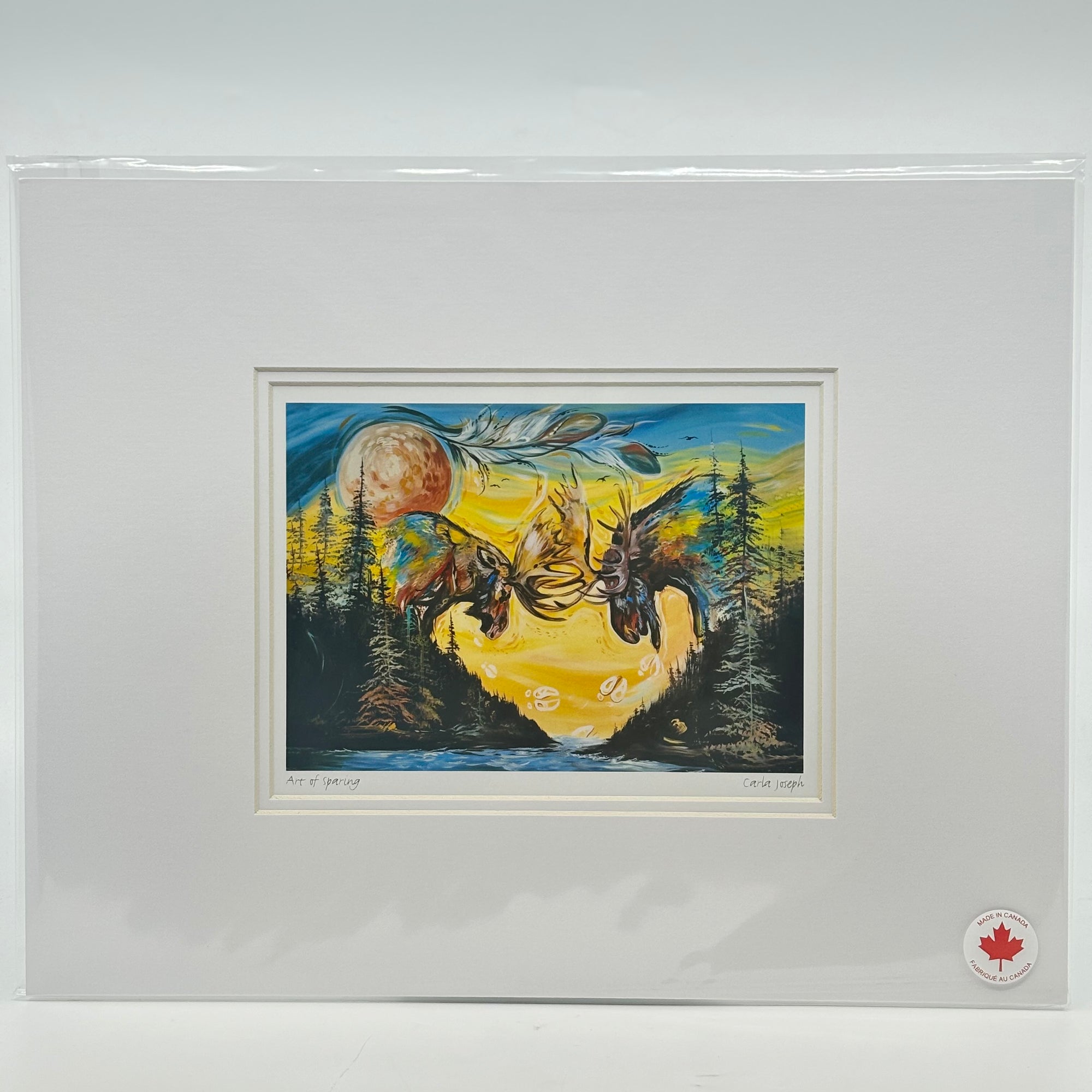 MATTED ART CARDS CARLA JOSEPH - Canadian Art Prints Inc. - Matted Art Card - House of Himwitsa Art Gallery