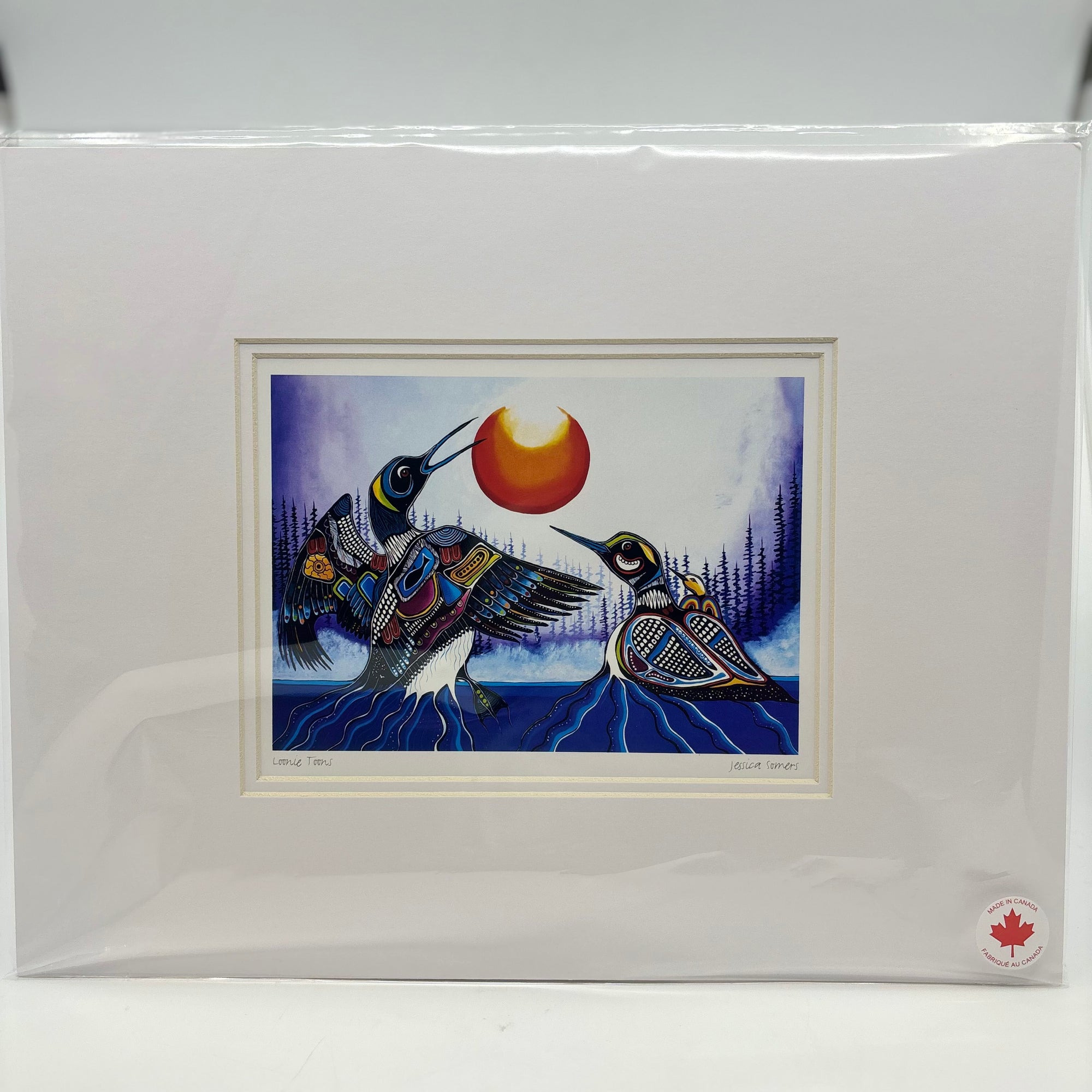 MATTED ART CARDS JESSICA SOMERS - Canadian Art Prints Inc. - Matted Art Card - House of Himwitsa Art Gallery
