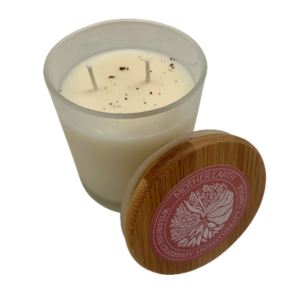 Candle 8oz Wild Rose Cranberry Double Wick - Candle 8oz Wild Rose Cranberry Double Wick -  - House of Himwitsa Native Art Gallery and Gifts