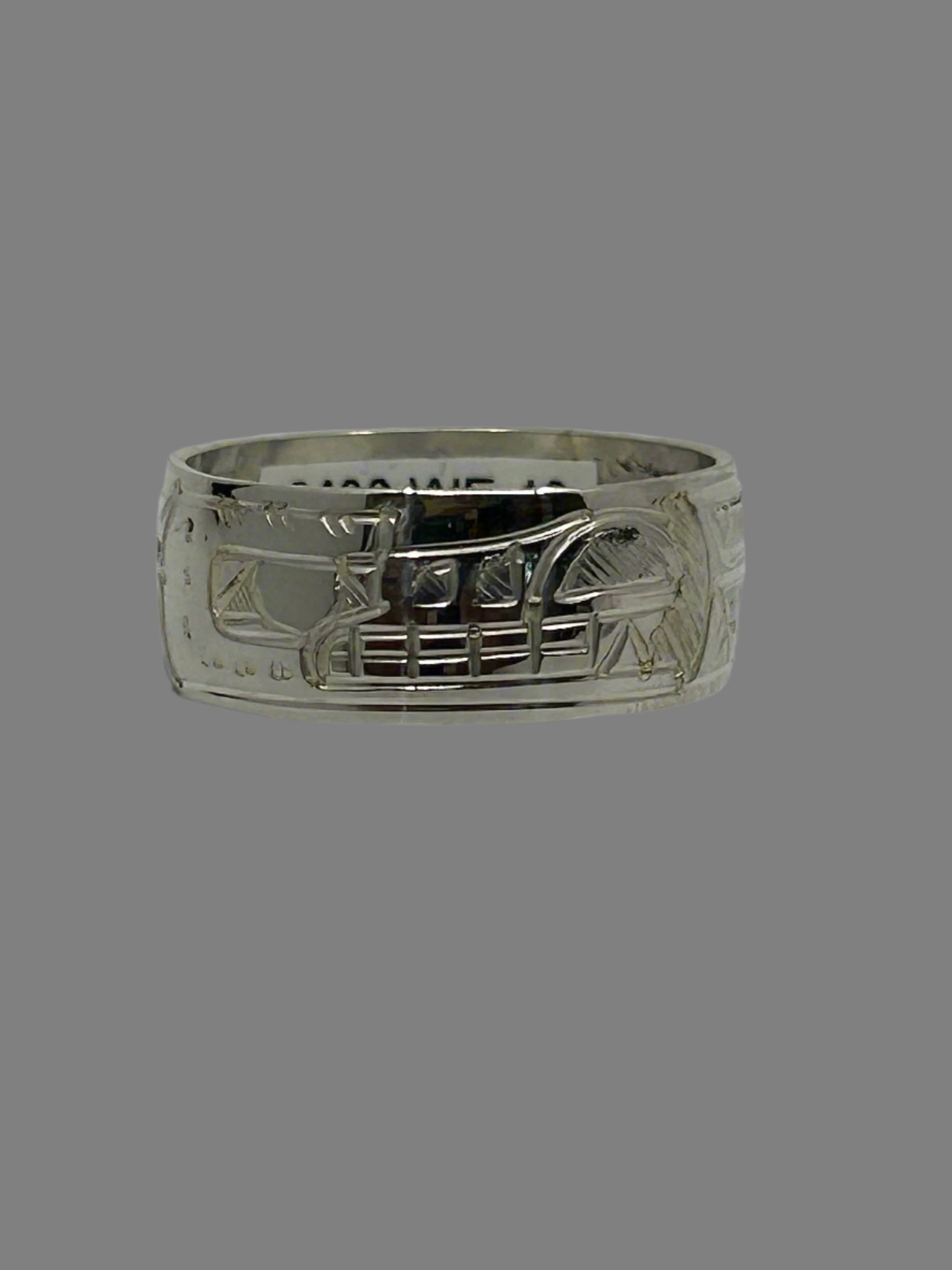 Gilbert Pat 3/8 Silver Rings - Pat Gilbert - Silver Ring - House of Himwitsa Art Gallery