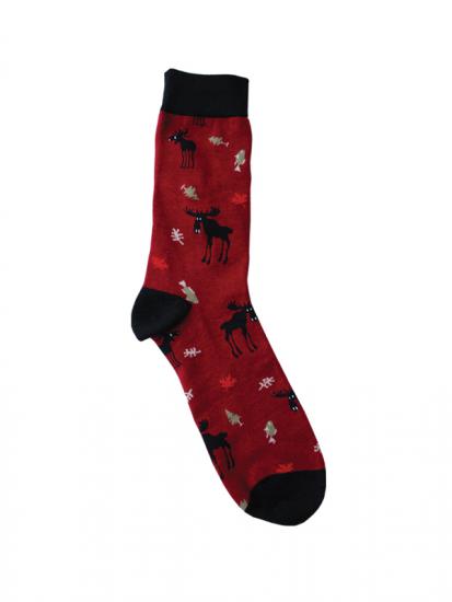 Socks Moose (red)