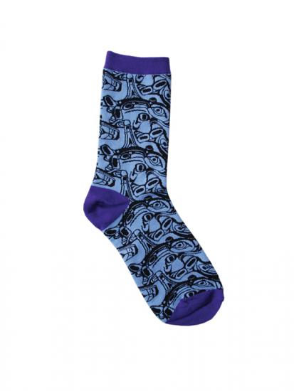 Socks Kelly Robinson Orca (lilac) - M/L - 52 52 591 - House of Himwitsa Native Art Gallery and Gifts