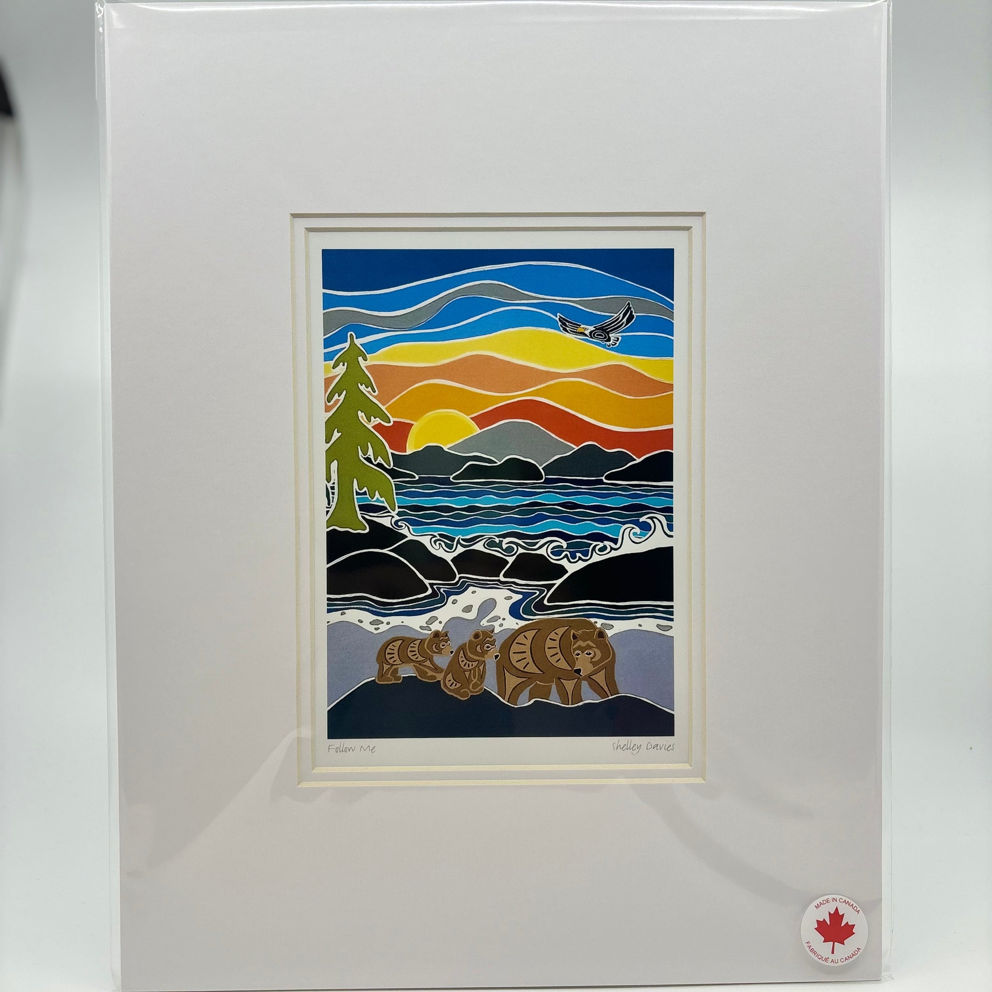 MATTED ART CARDS SHELLEY DAVIES - Canadian Art Prints Inc. - Matted Art Card - House of Himwitsa Art Gallery