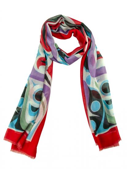 Shawls Poly Woven Jim Charlie Salmon -  - SHAWL - House of Himwitsa Art Gallery