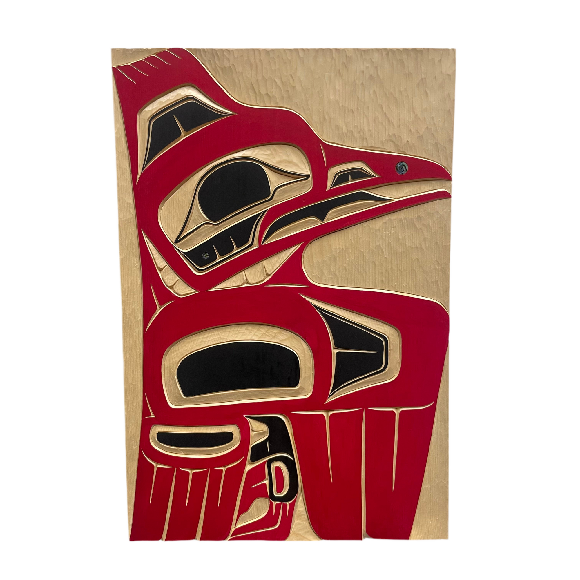 RANDY ADAMS PANELS YELLOW CEDAR 16 x 10.5" -  - Panel - House of Himwitsa Art Gallery