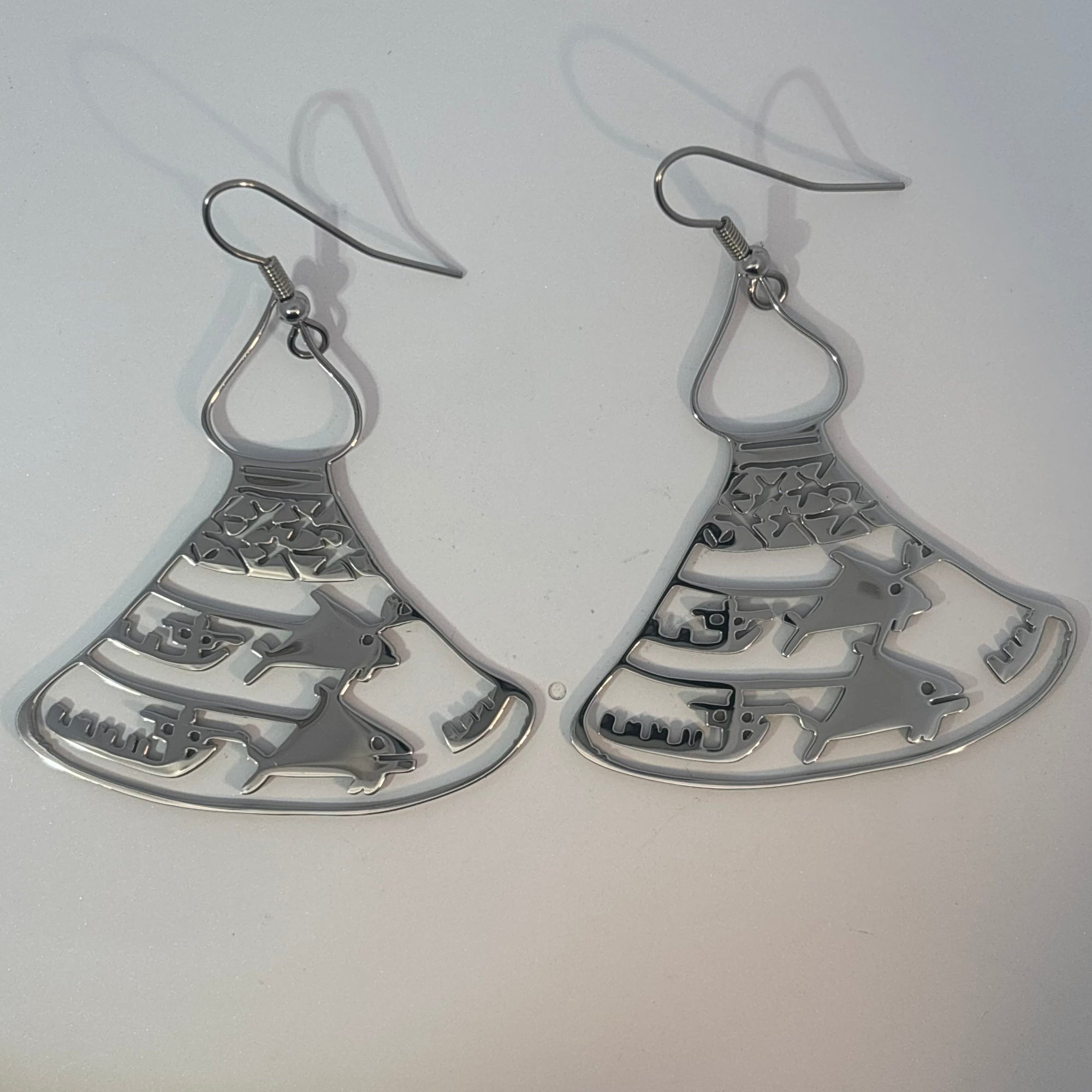 Trisha Thomas Earrings -  - Silver Earrings - House of Himwitsa Art Gallery