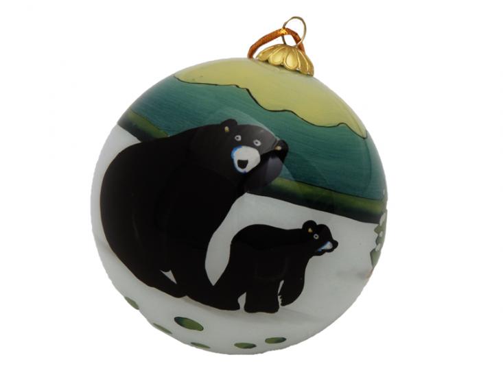 Ornament Jocelyne Mange Black Bear - Ornament Jocelyne Mange Black Bear -  - House of Himwitsa Native Art Gallery and Gifts