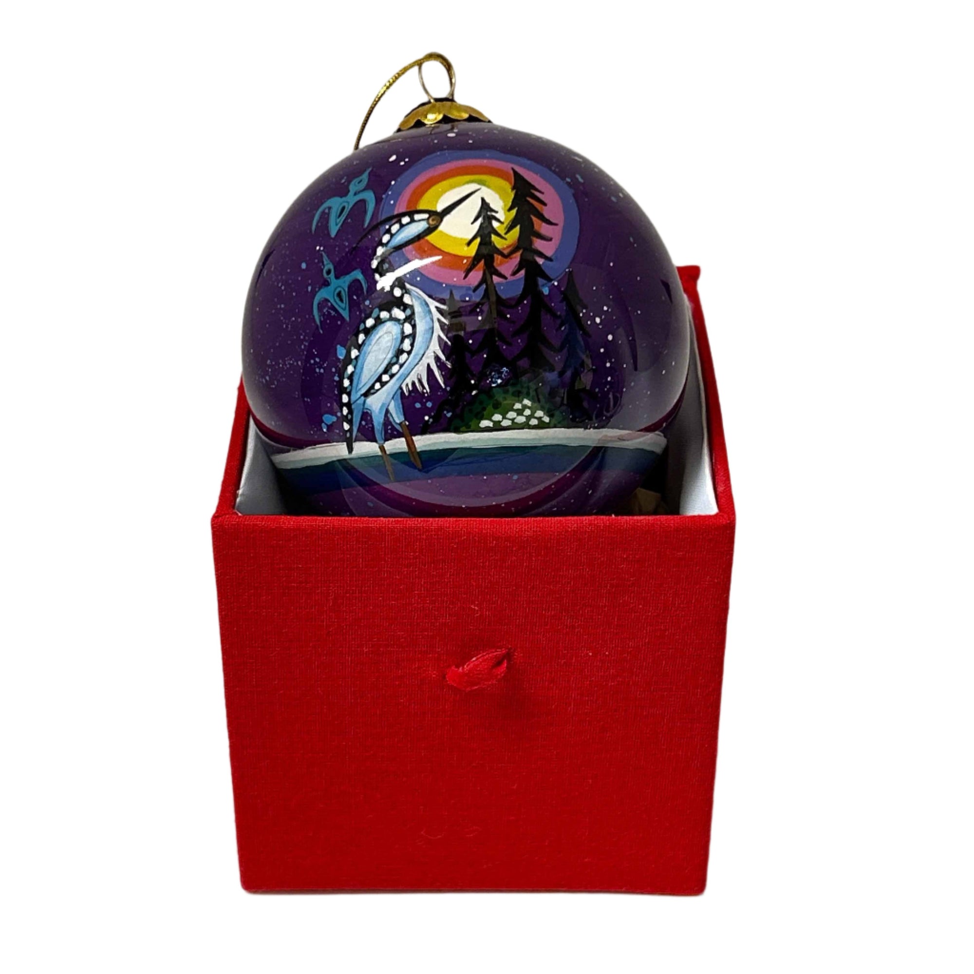 Ornament James Jacko Crane 3" Diameter -  - Ornament - House of Himwitsa Art Gallery