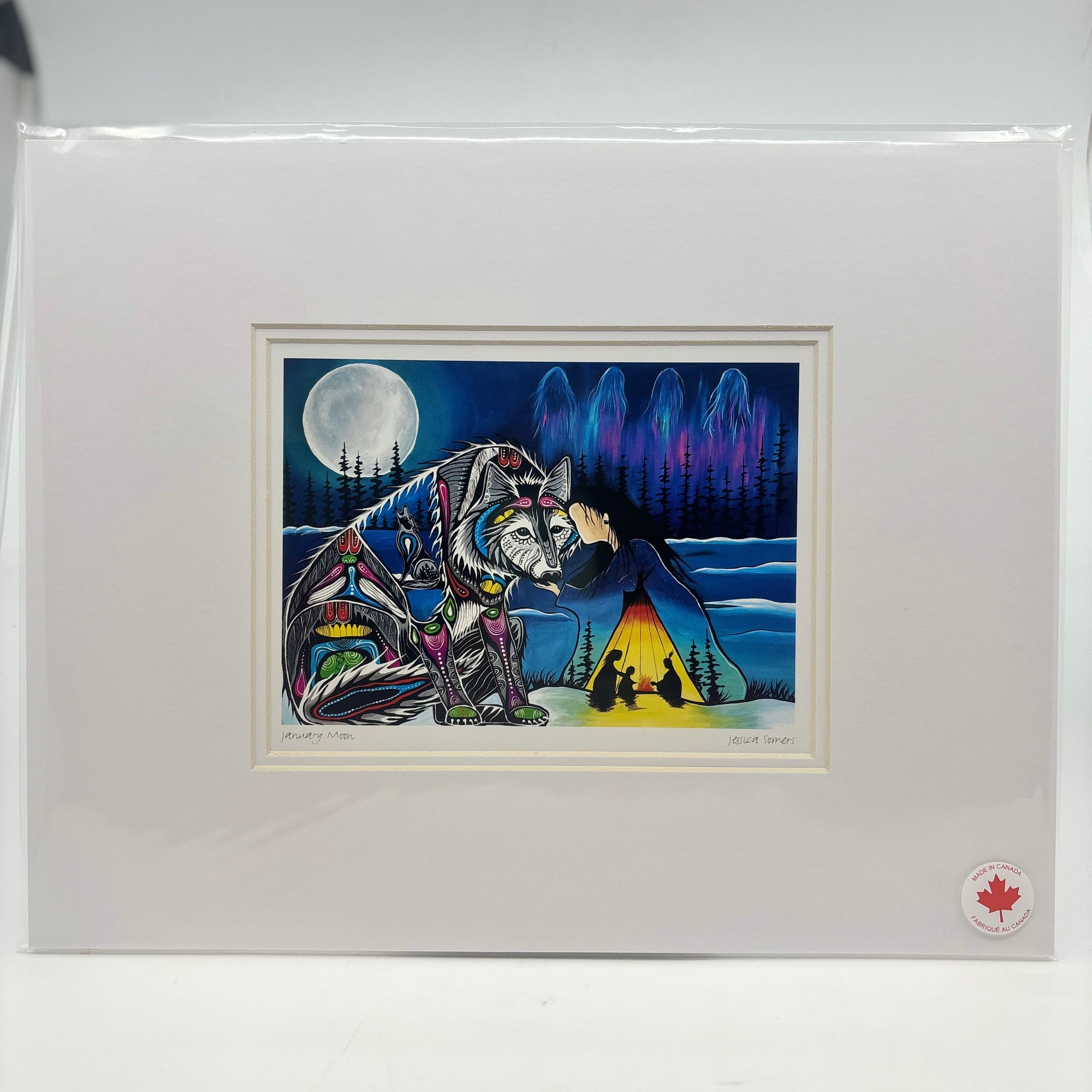MATTED ART CARDS JESSICA SOMERS - Canadian Art Prints Inc. - Matted Art Card - House of Himwitsa Art Gallery