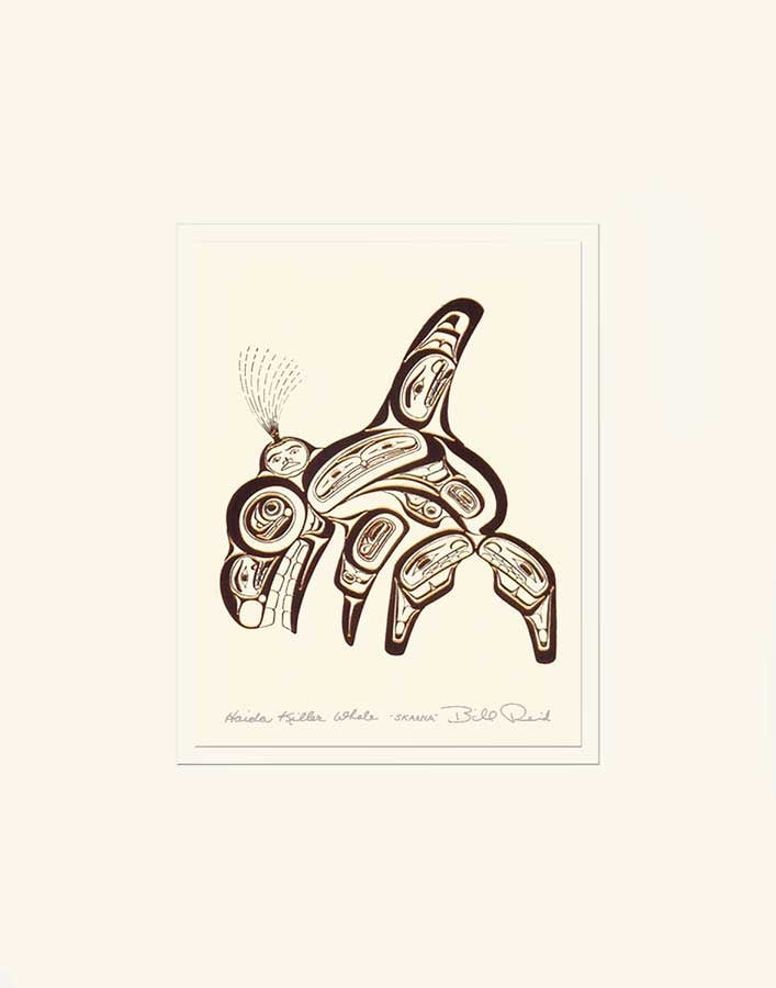 MATTED ART CARDS BILL REID -  - Matted Art Card - House of Himwitsa Art Gallery