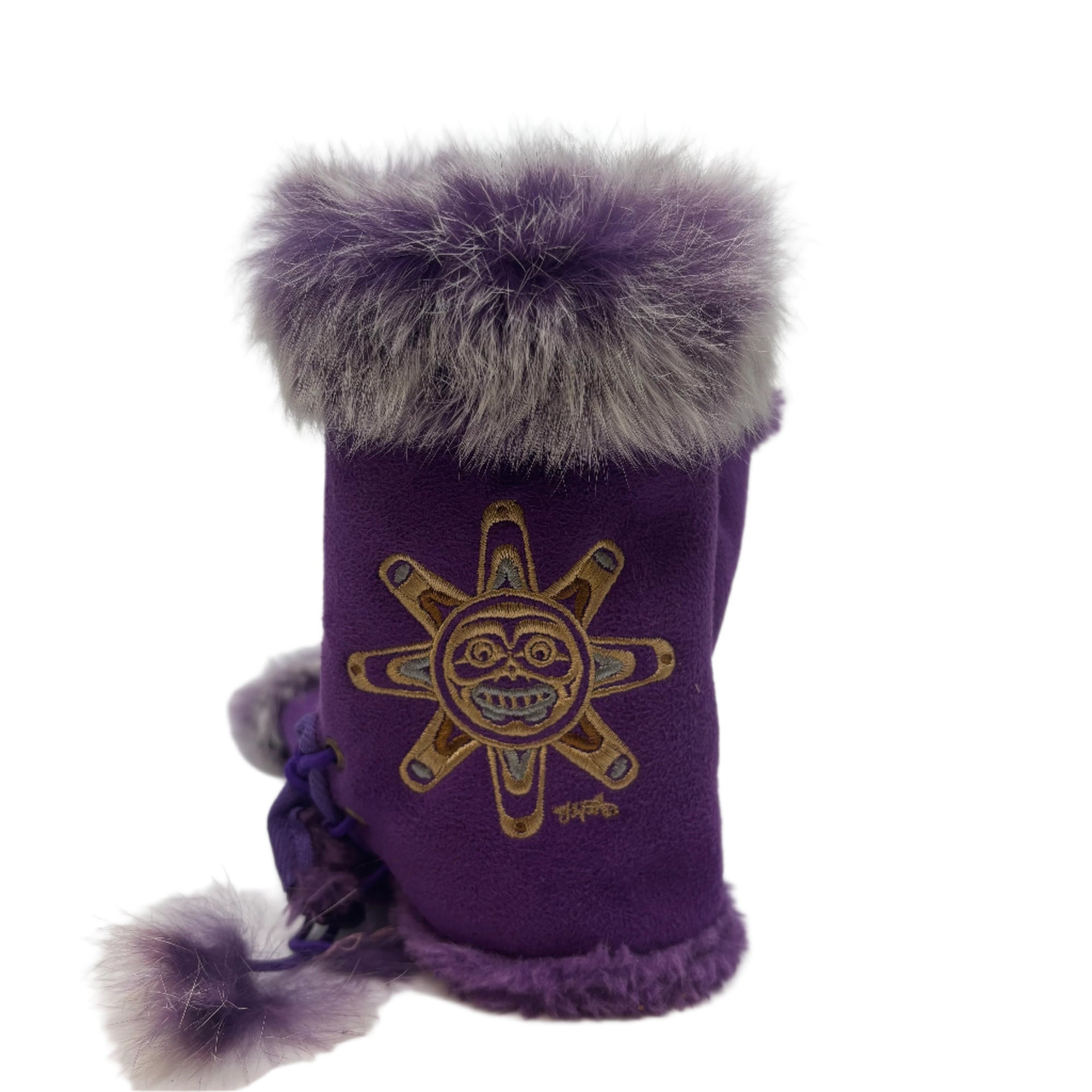 Texting Glove Sun Purple -  - Texting Glove - House of Himwitsa Art Gallery