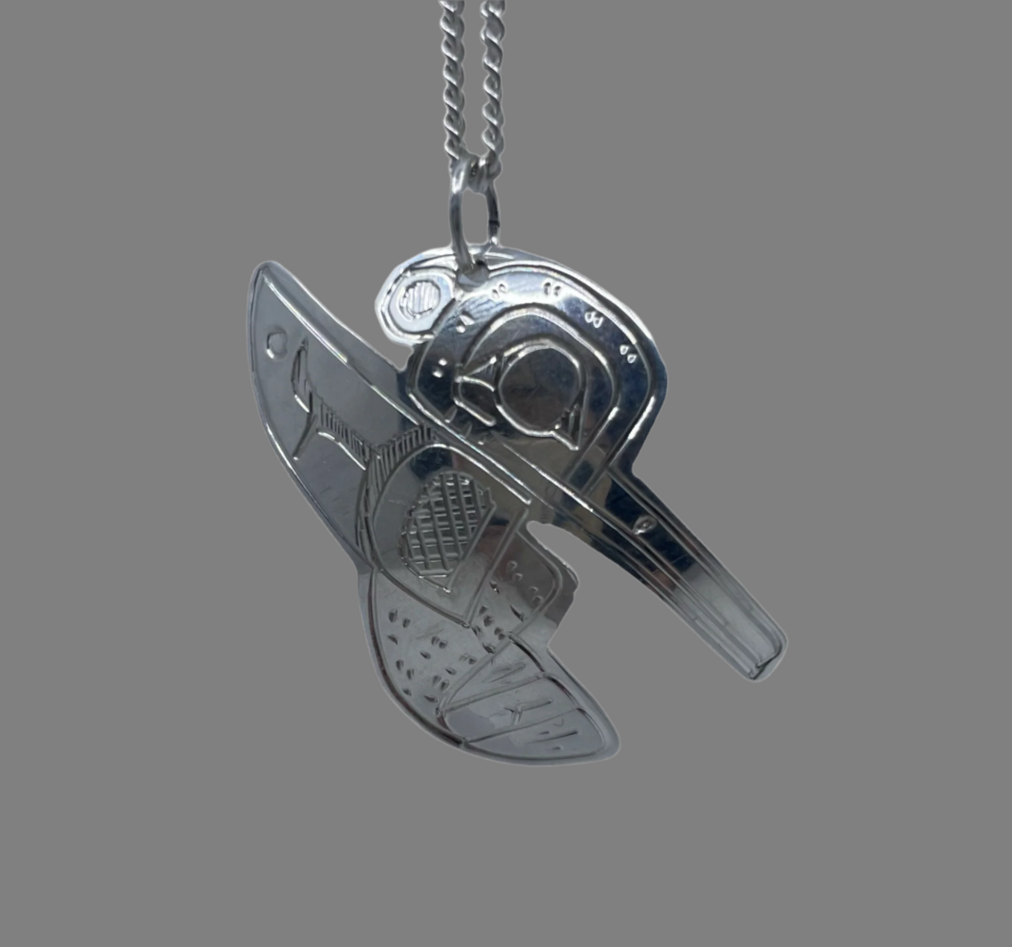 Gilbert Pat Silver Pendant Large -  - Silver Pendant - House of Himwitsa Art Gallery