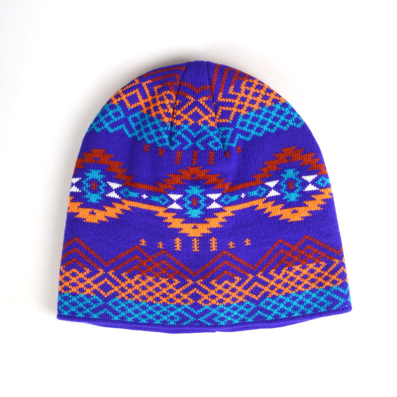 Toque Knitted Beanie Edge - PURPLE / 100% ACRYLIC -  - House of Himwitsa Native Art Gallery and Gifts