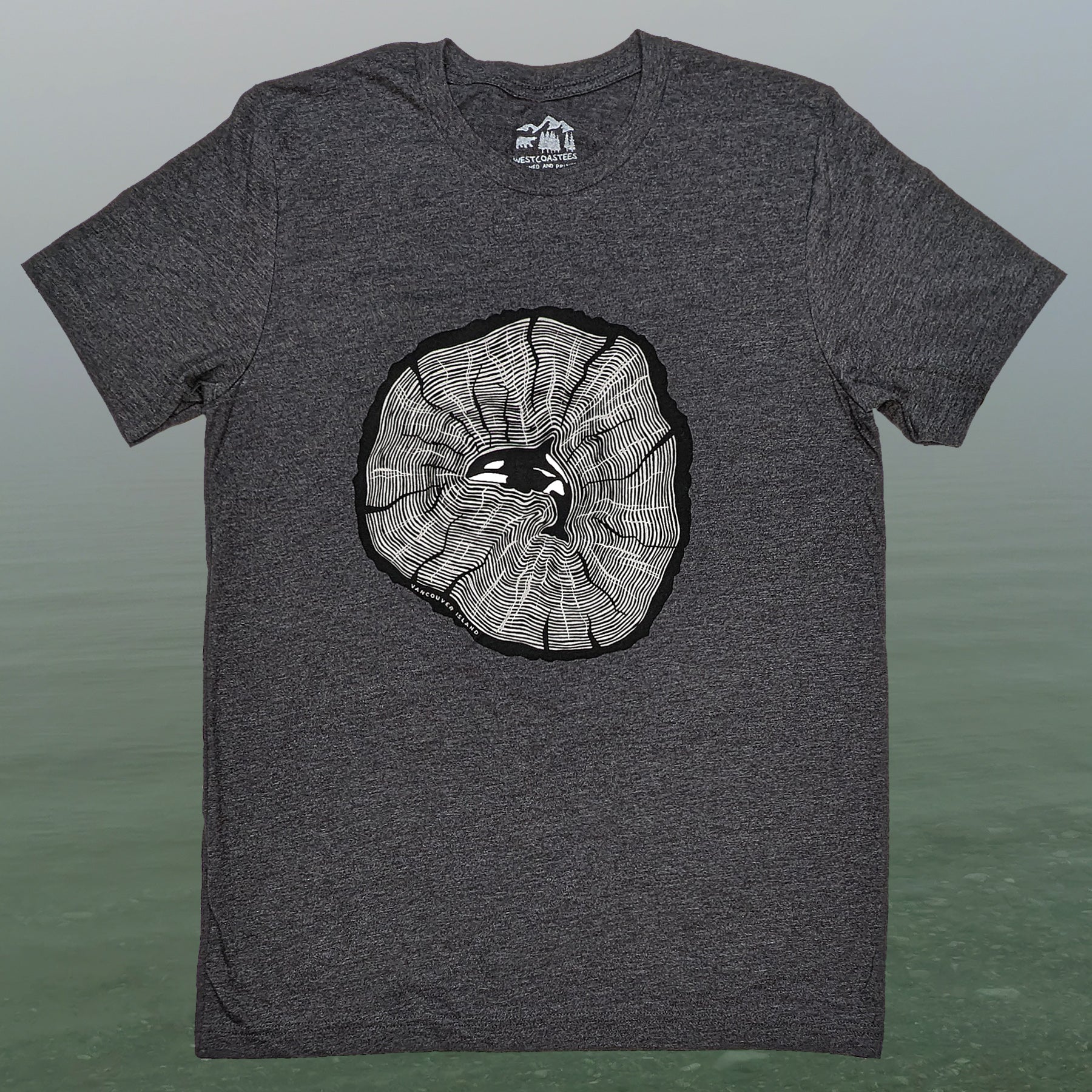 Westcoastees T-Shirt Orca Tree Rings - Westcoastees - Shirts - House of Himwitsa Art Gallery