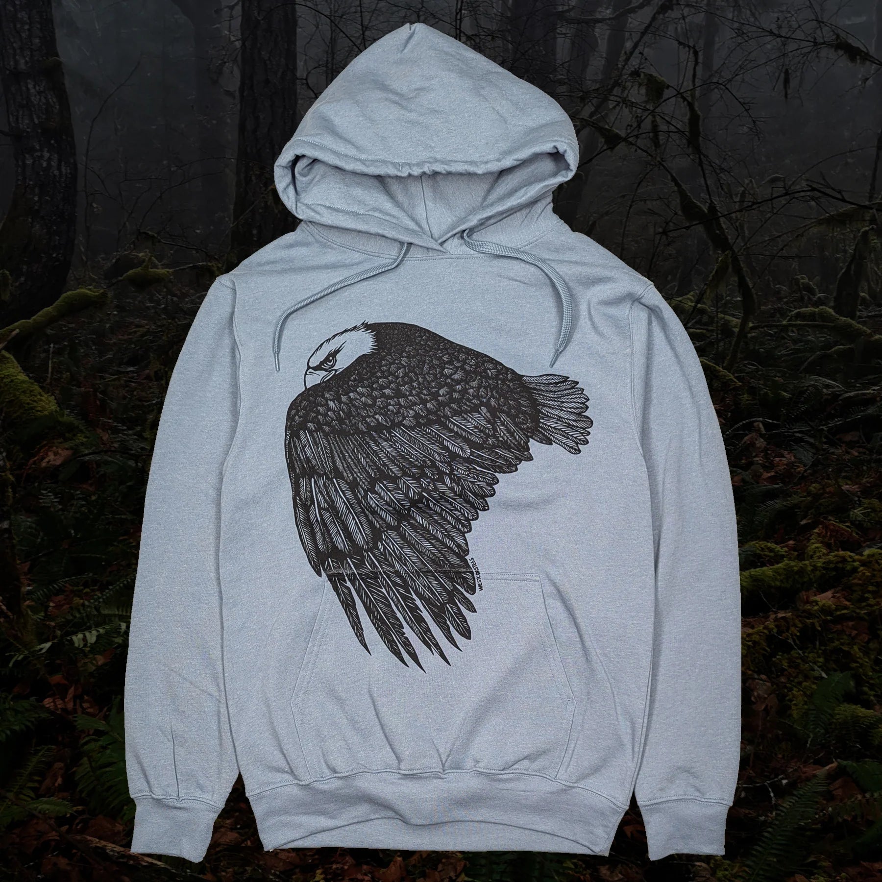 Westcoastees Hoodie Eagle -  - Hoodie - House of Himwitsa Art Gallery