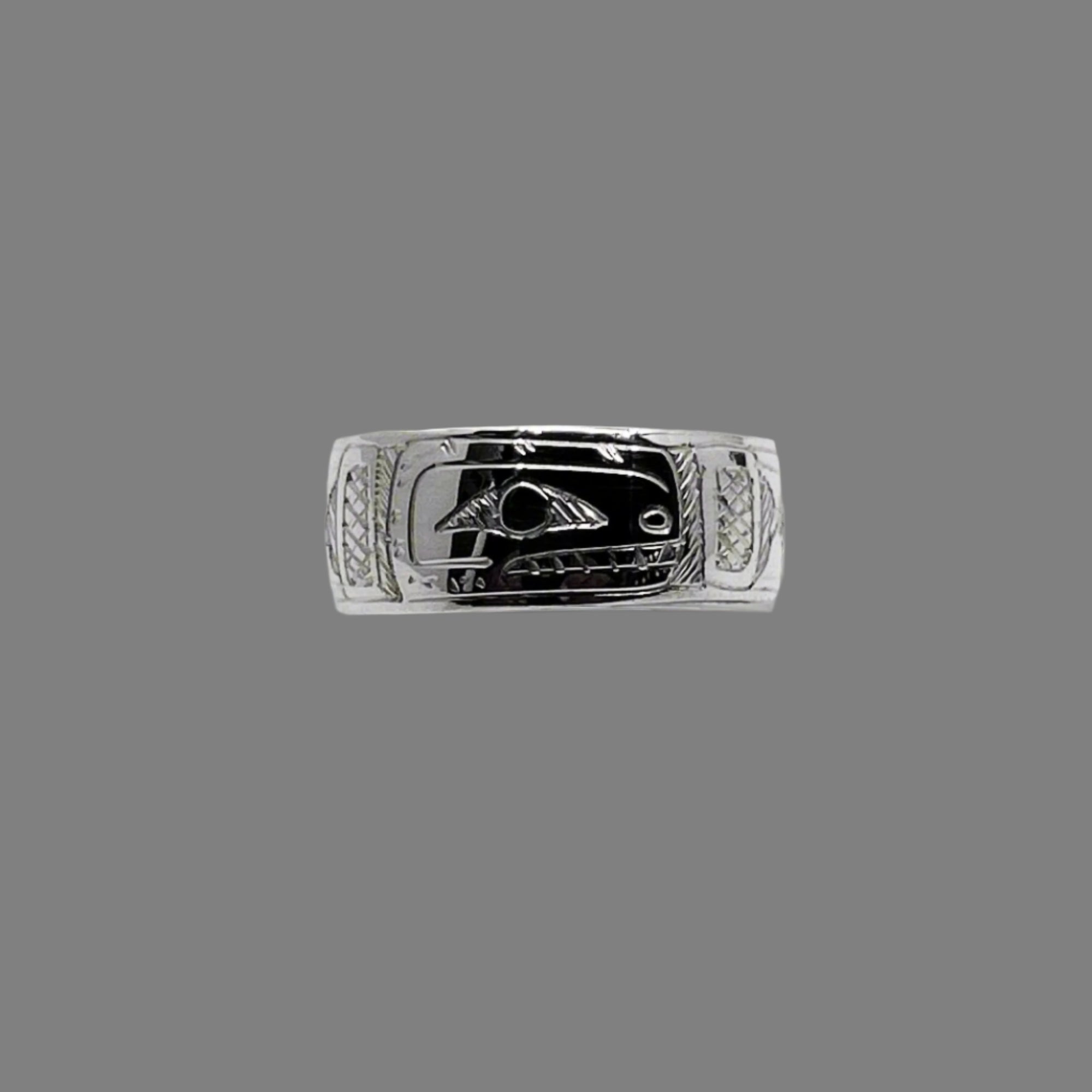 Gilbert Pat 3/8 Silver Rings - Pat Gilbert - Silver Ring - House of Himwitsa Art Gallery