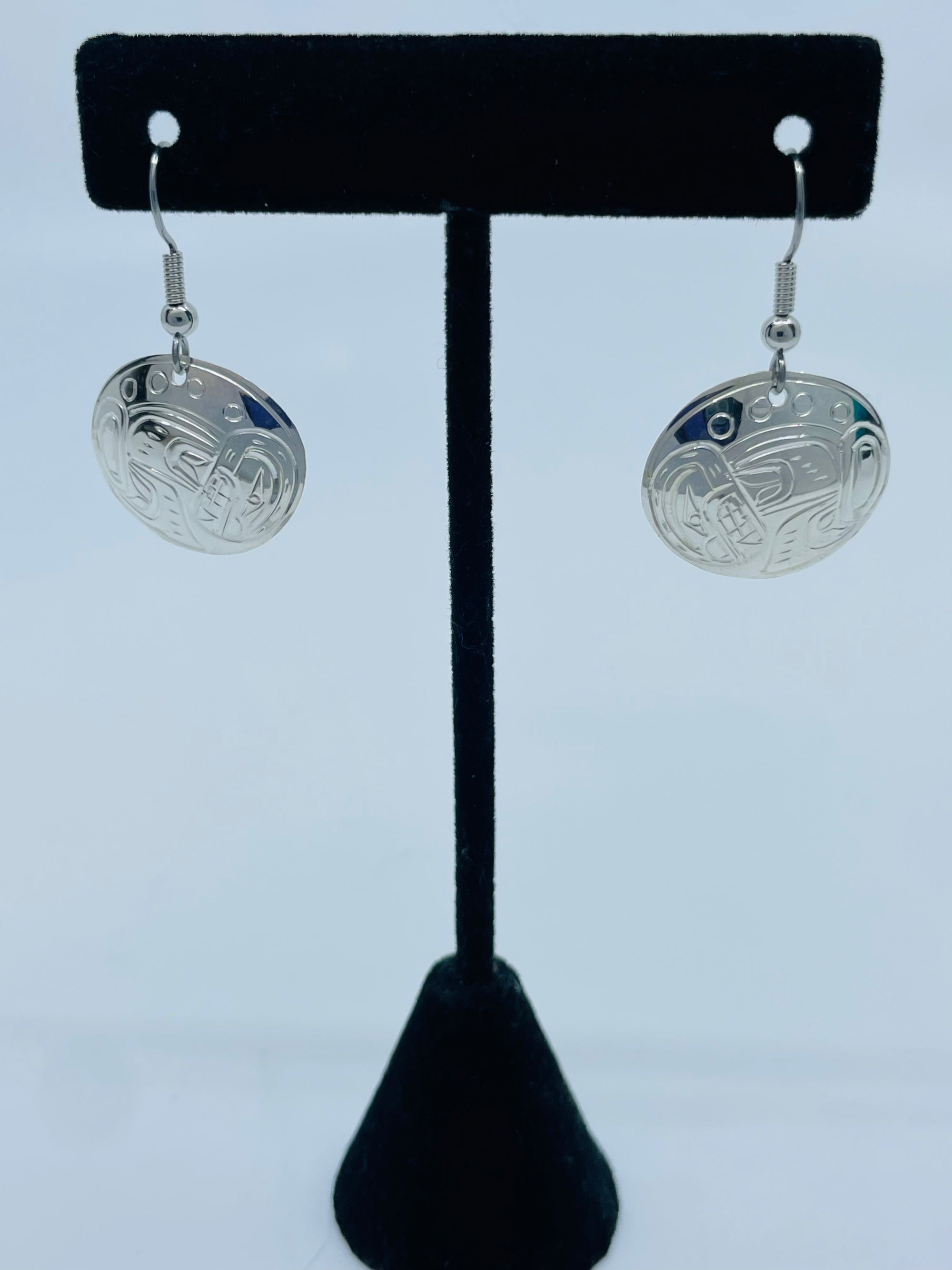 William Cook Silver Earrings - Cook William - Silver Earrings - House of Himwitsa Art Gallery