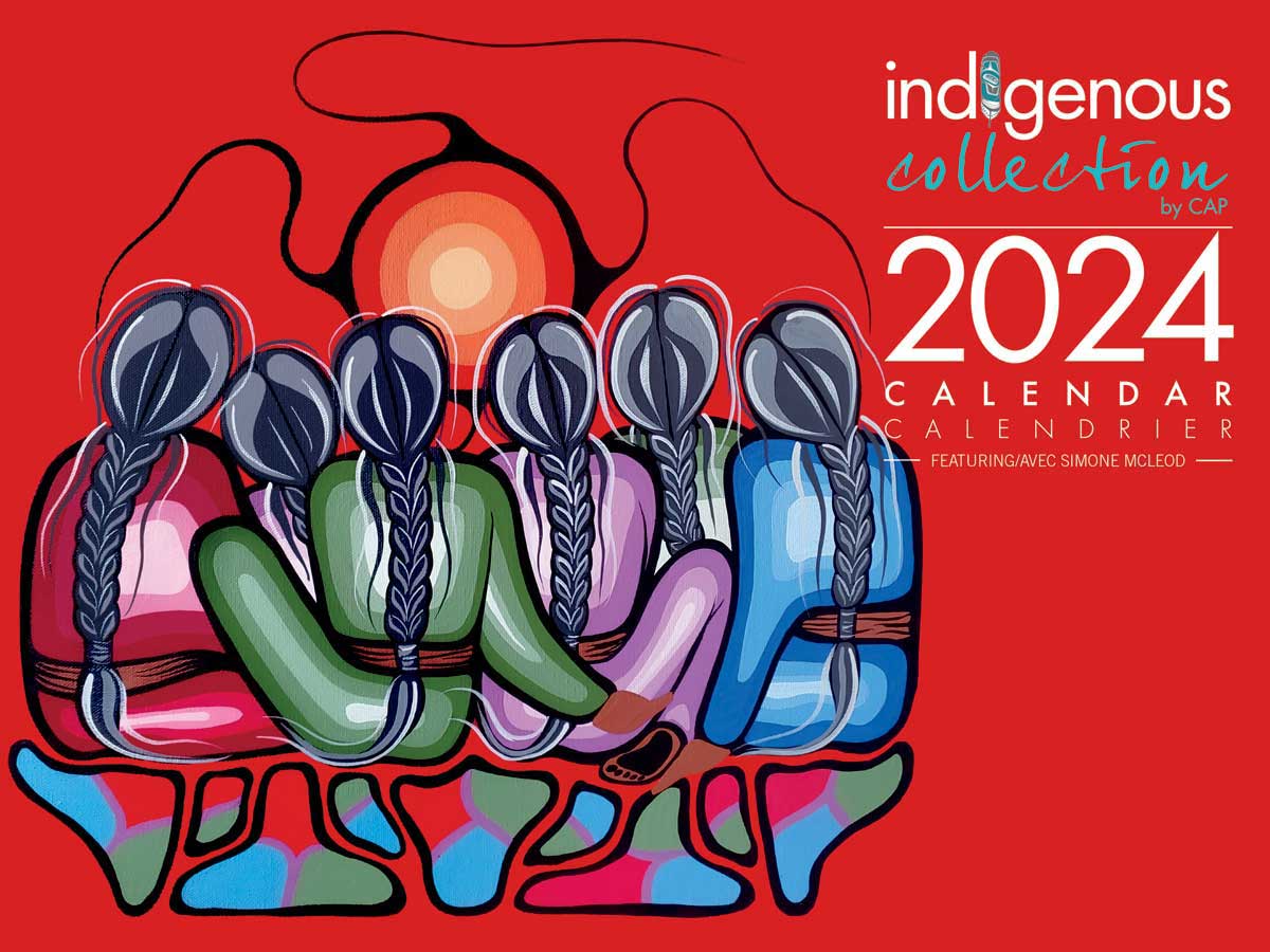 Calendar Simone McLeod 2024 - Default Title - CAL136 - House of Himwitsa Native Art Gallery and Gifts