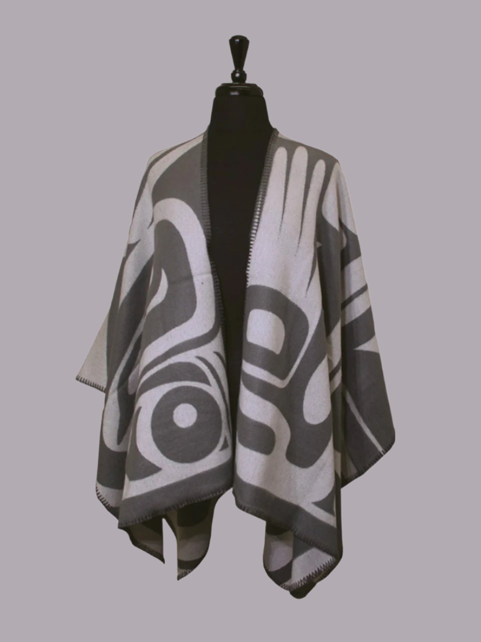 Cape Clifton Fred Bear Box disc - White/Grey - 52-52-524 - House of Himwitsa Native Art Gallery and Gifts