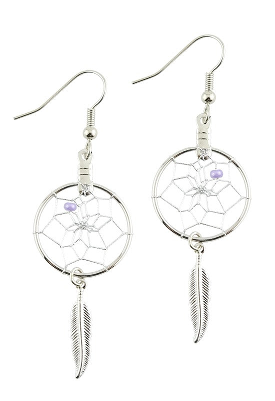 .75" Dream Catcher Earrings -  - Earrings - House of Himwitsa Art Gallery