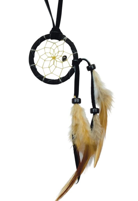 1.5" Dream Catchers detailed with a semi-precious stone