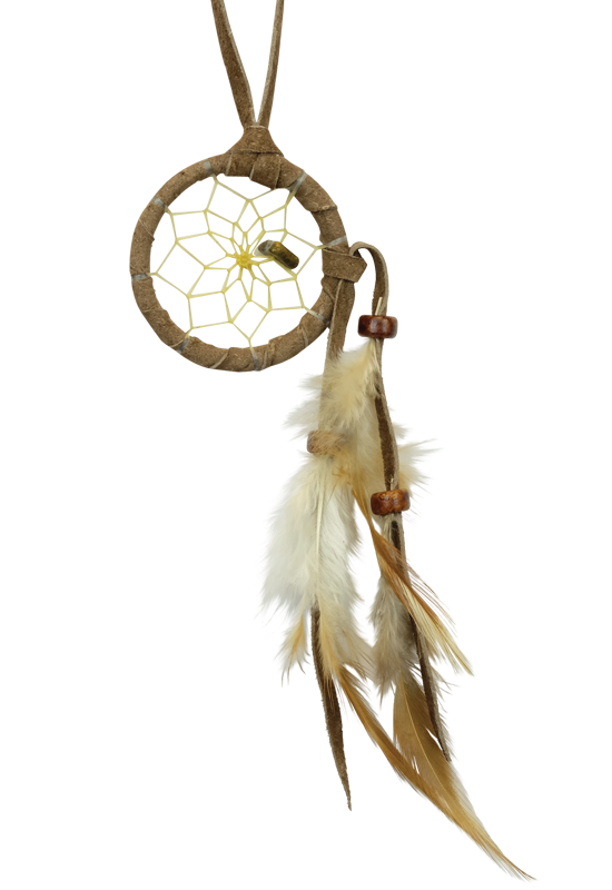 1.5" Dream Catchers detailed with a semi-precious stone