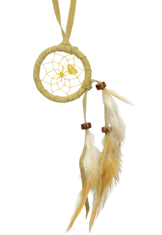 1.5" Dream Catchers detailed with a semi-precious stone - Monague Native Crafts - Dream Catcher - House of Himwitsa Art Gallery