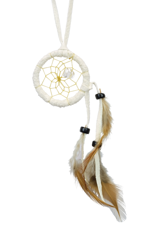1.5" Dream Catchers detailed with a semi-precious stone - Monague Native Crafts - Dream Catcher - House of Himwitsa Art Gallery