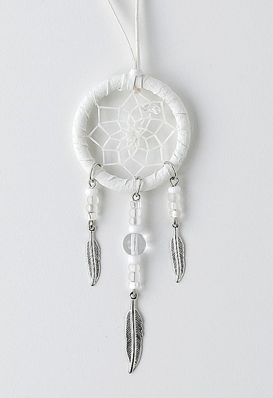 1.5" Dream Catcher With Metal Feathers - Monague Native Crafts -  - House of Himwitsa Art Gallery