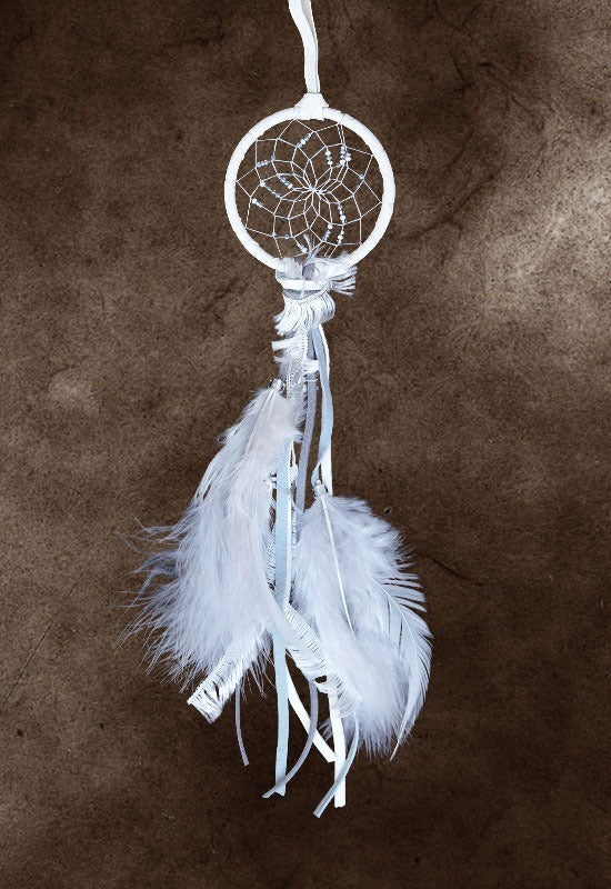 Dream Catcher 2'' Winter DCW1 - Dream Catcher 2'' Winter DCW1 -  - House of Himwitsa Native Art Gallery and Gifts