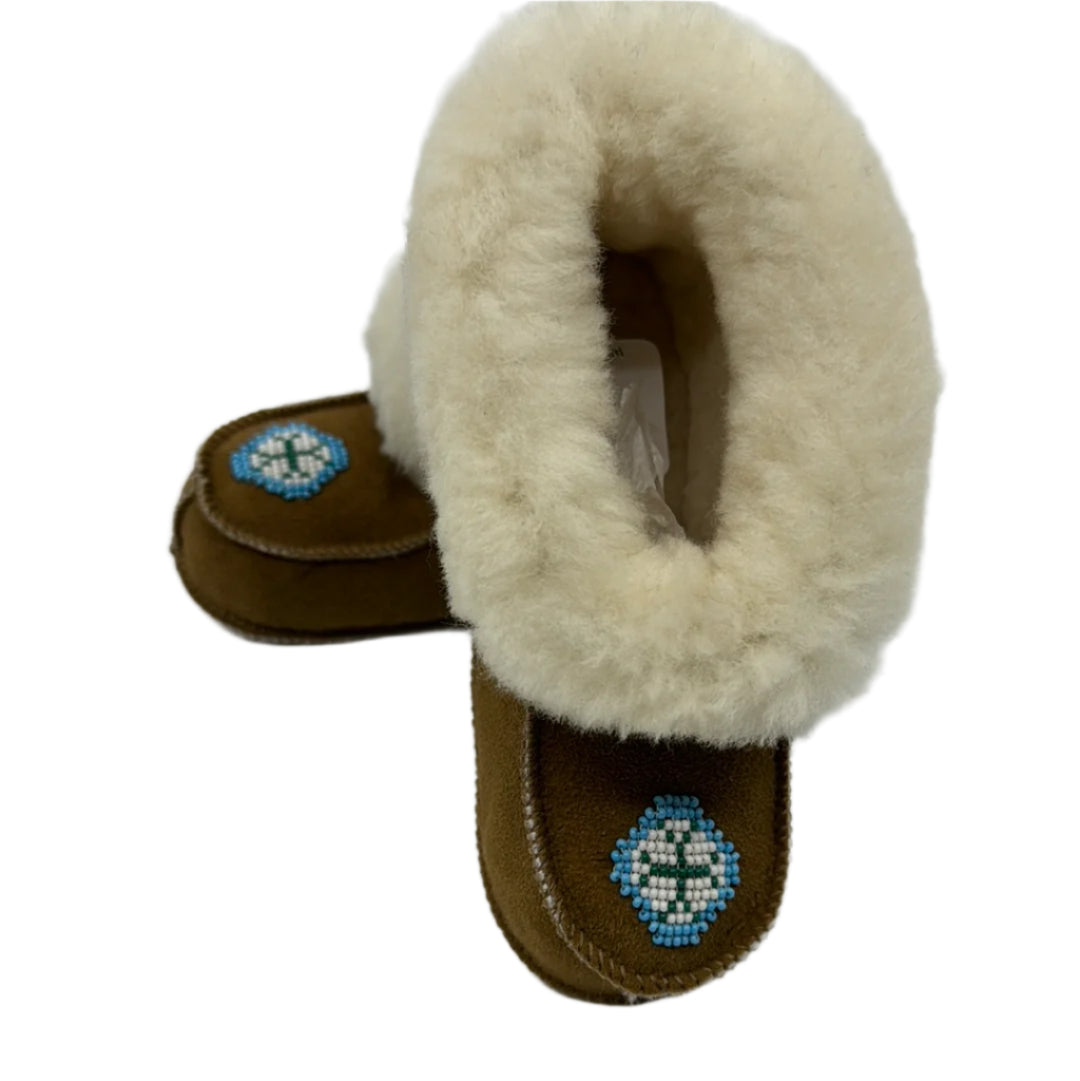Moccasin  Children's Beaded - Lambskin specialties - Moccasin - House of Himwitsa Art Gallery