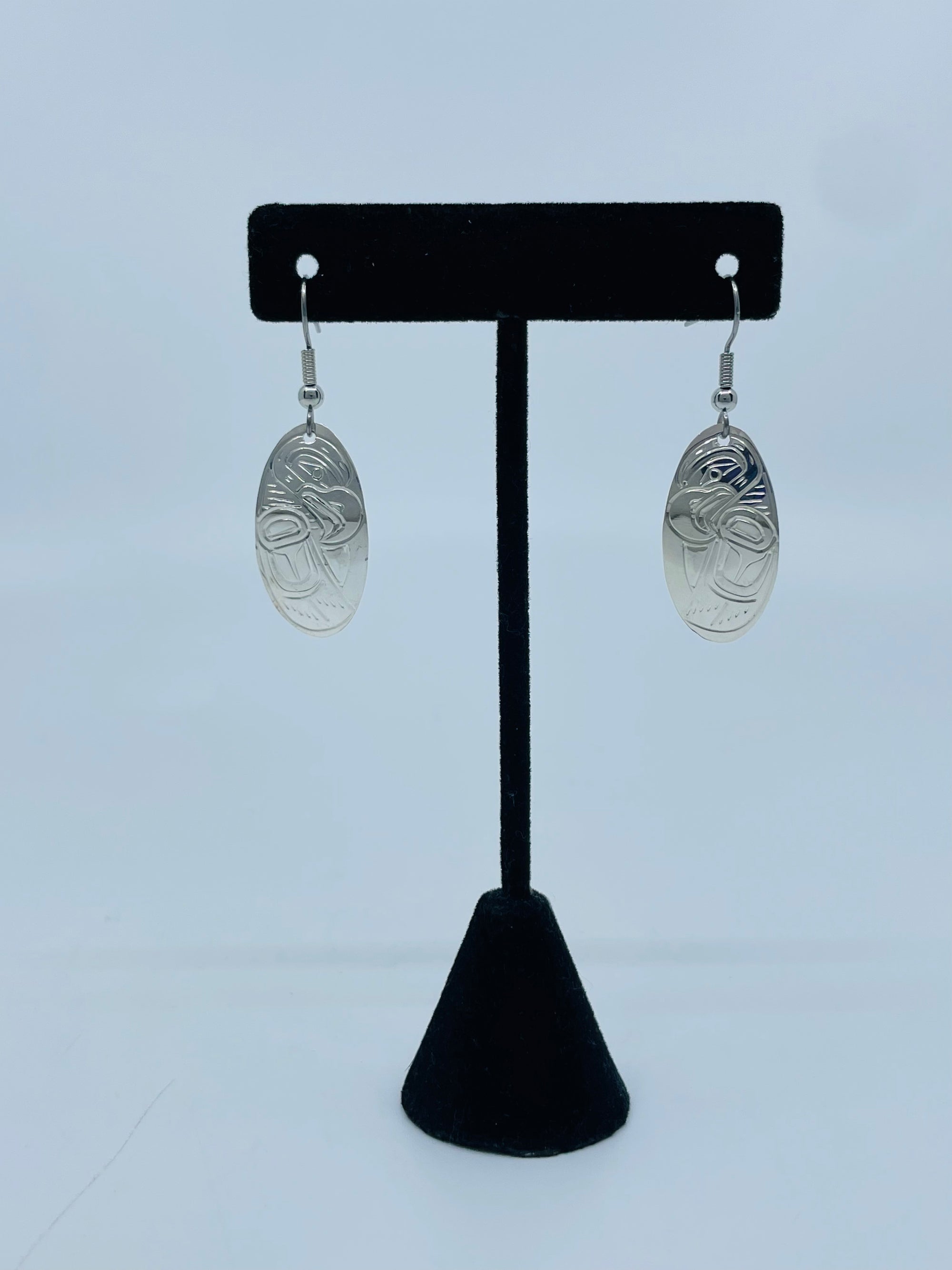 William Cook Silver Earrings - Cook William - Silver Earrings - House of Himwitsa Art Gallery
