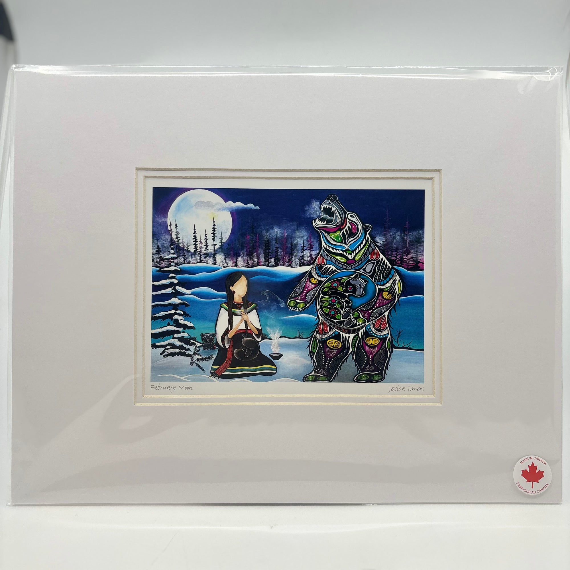MATTED ART CARDS JESSICA SOMERS - Canadian Art Prints Inc. - Matted Art Card - House of Himwitsa Art Gallery