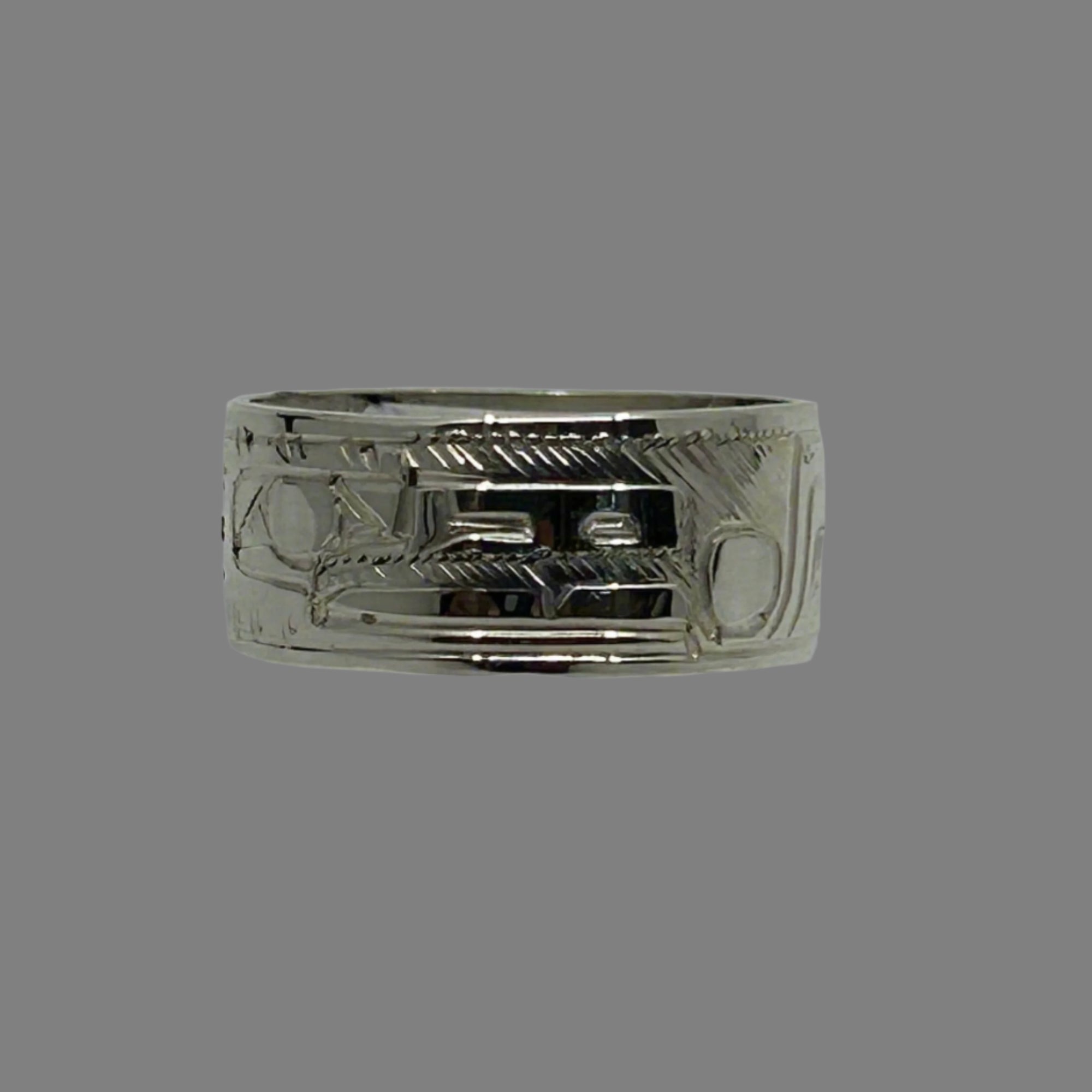 Gilbert Pat 3/8 Silver Rings - Pat Gilbert - Silver Ring - House of Himwitsa Art Gallery